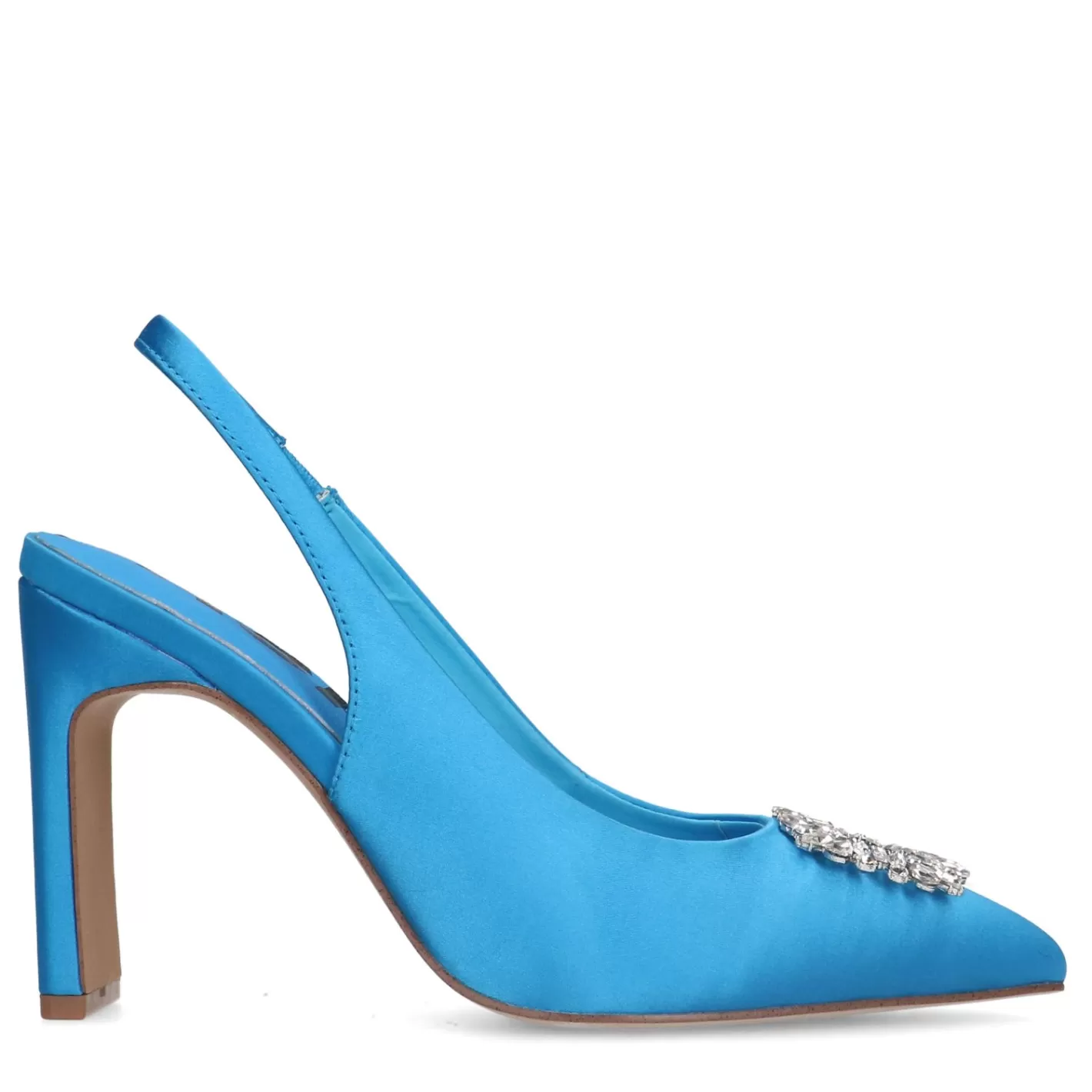 Escarpins Slingback Avec Strass - Bleu<Sacha Outlet