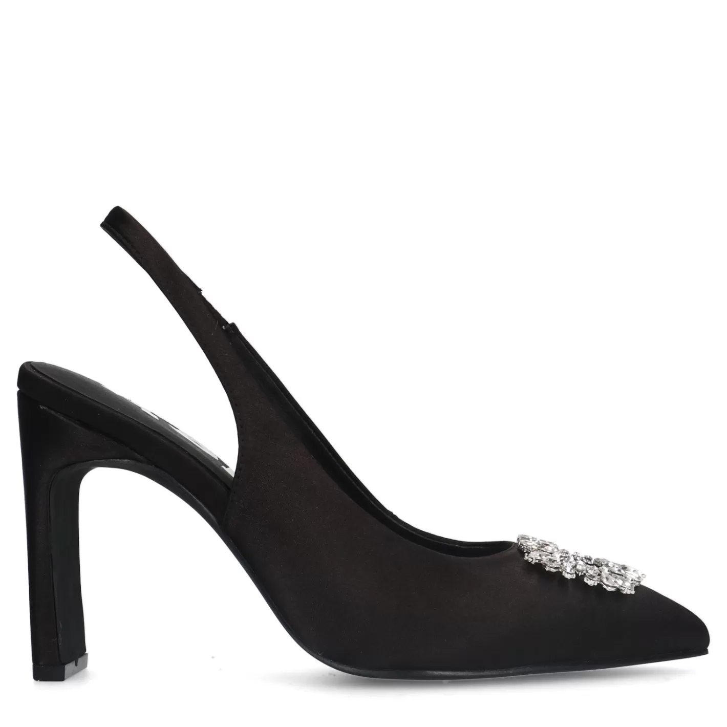 Escarpins Slingback Avec Strass - Noir<Sacha Online