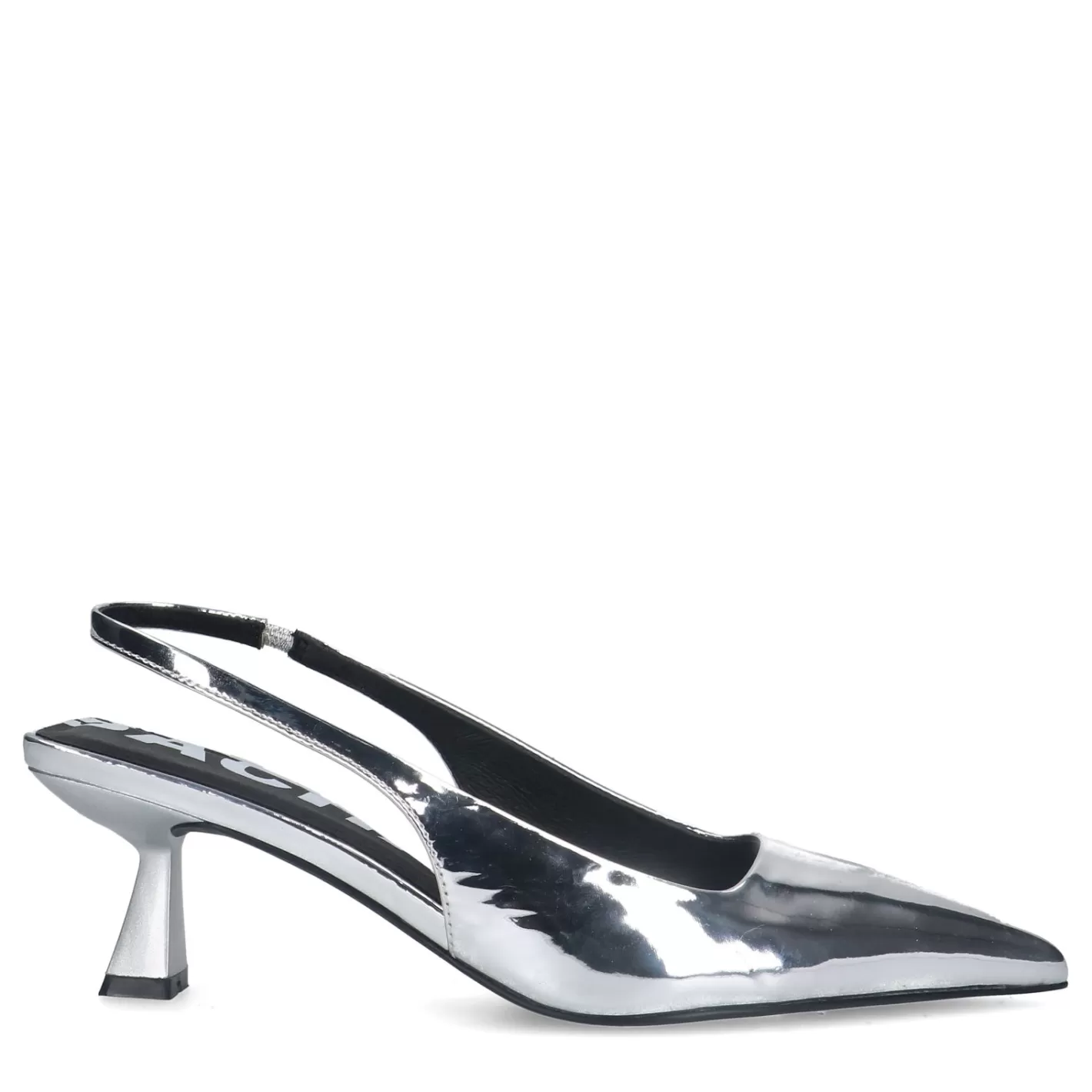 Escarpins Slingback Metallises - Argente<Sacha Fashion