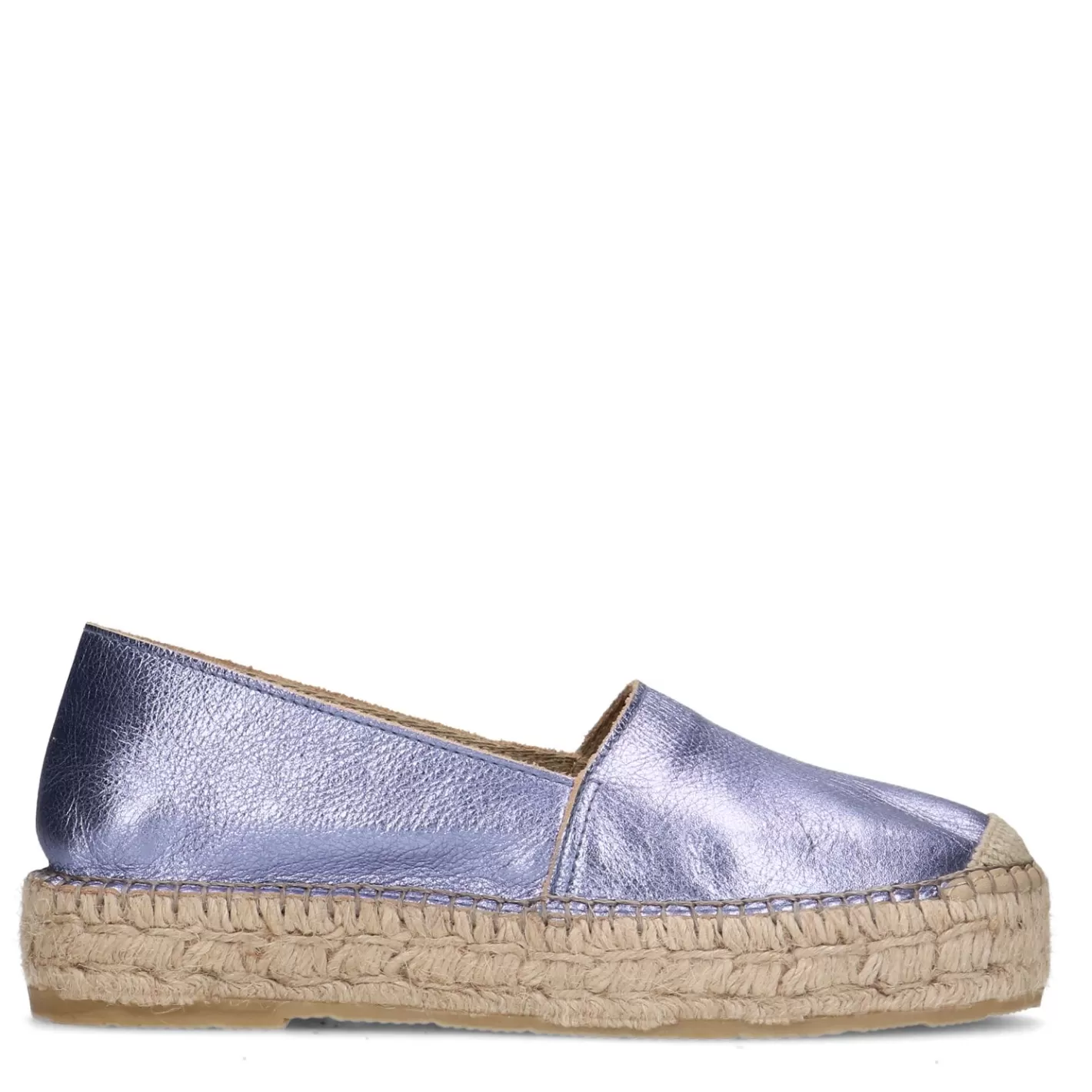 Espadrilles En Cuir Metallise - Lilas<Sacha Outlet