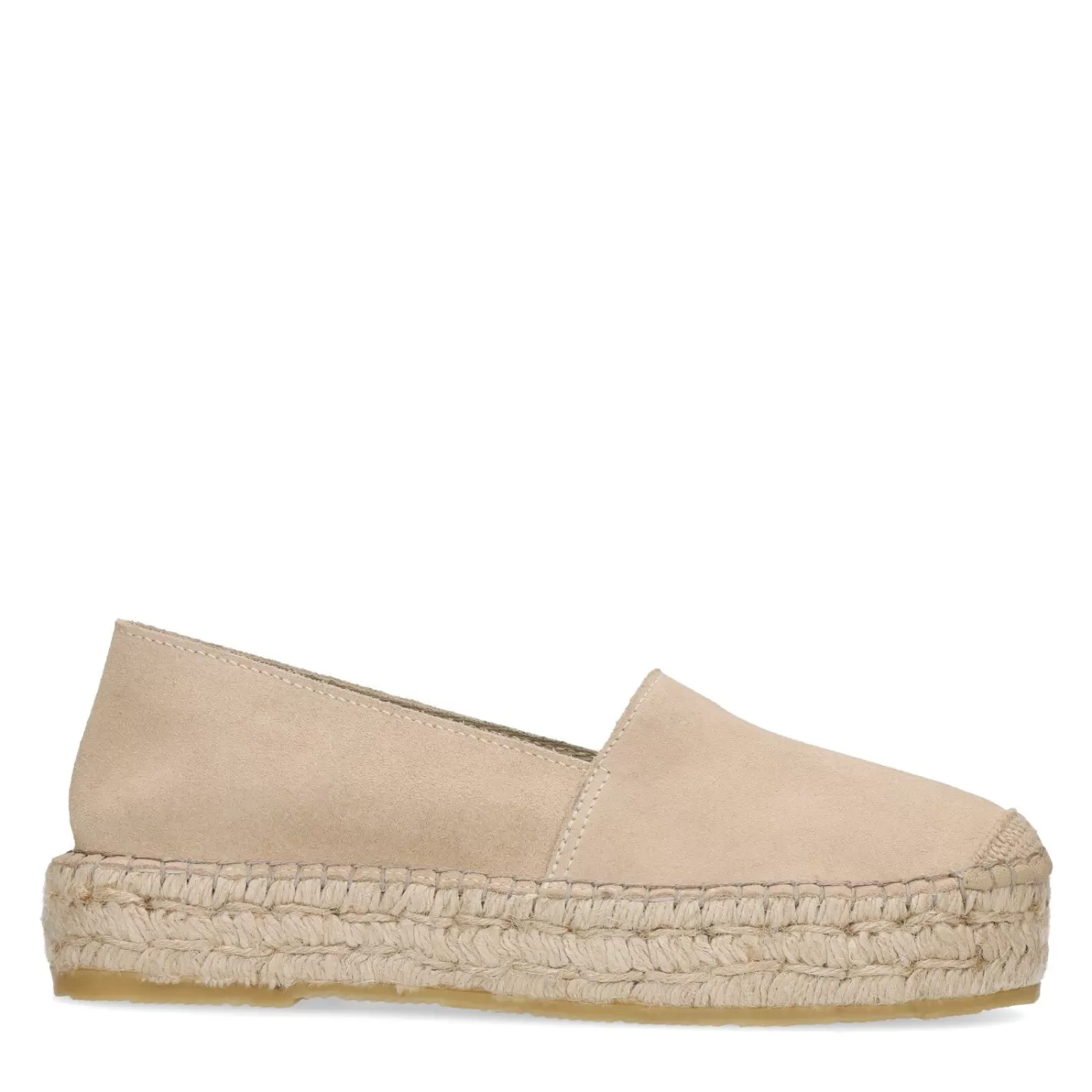 Espadrilles En Daim A Plateforme - Beige<Sacha Online