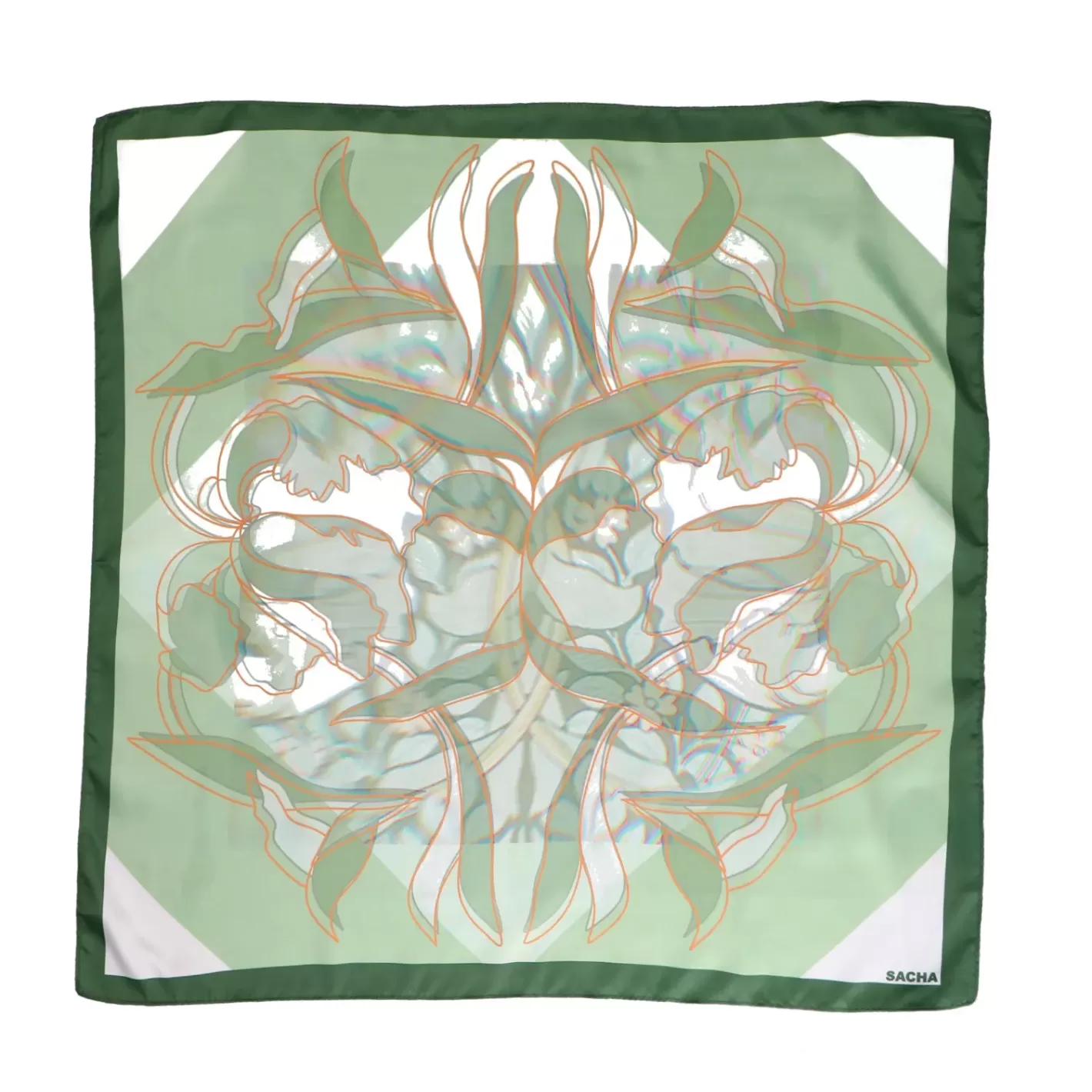 Foulard A Imprime - Vert<Sacha Best Sale