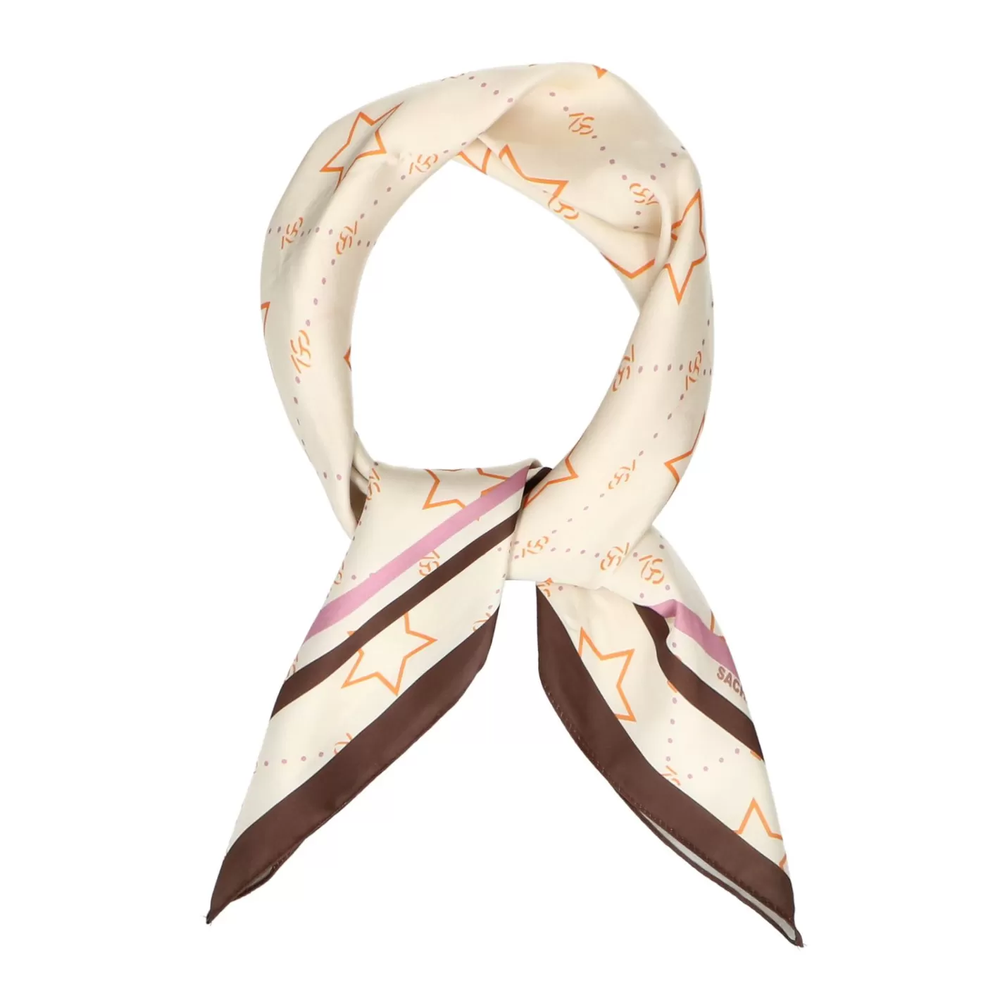 Foulard Avec Imprime - Blanc Casse<Sacha Cheap