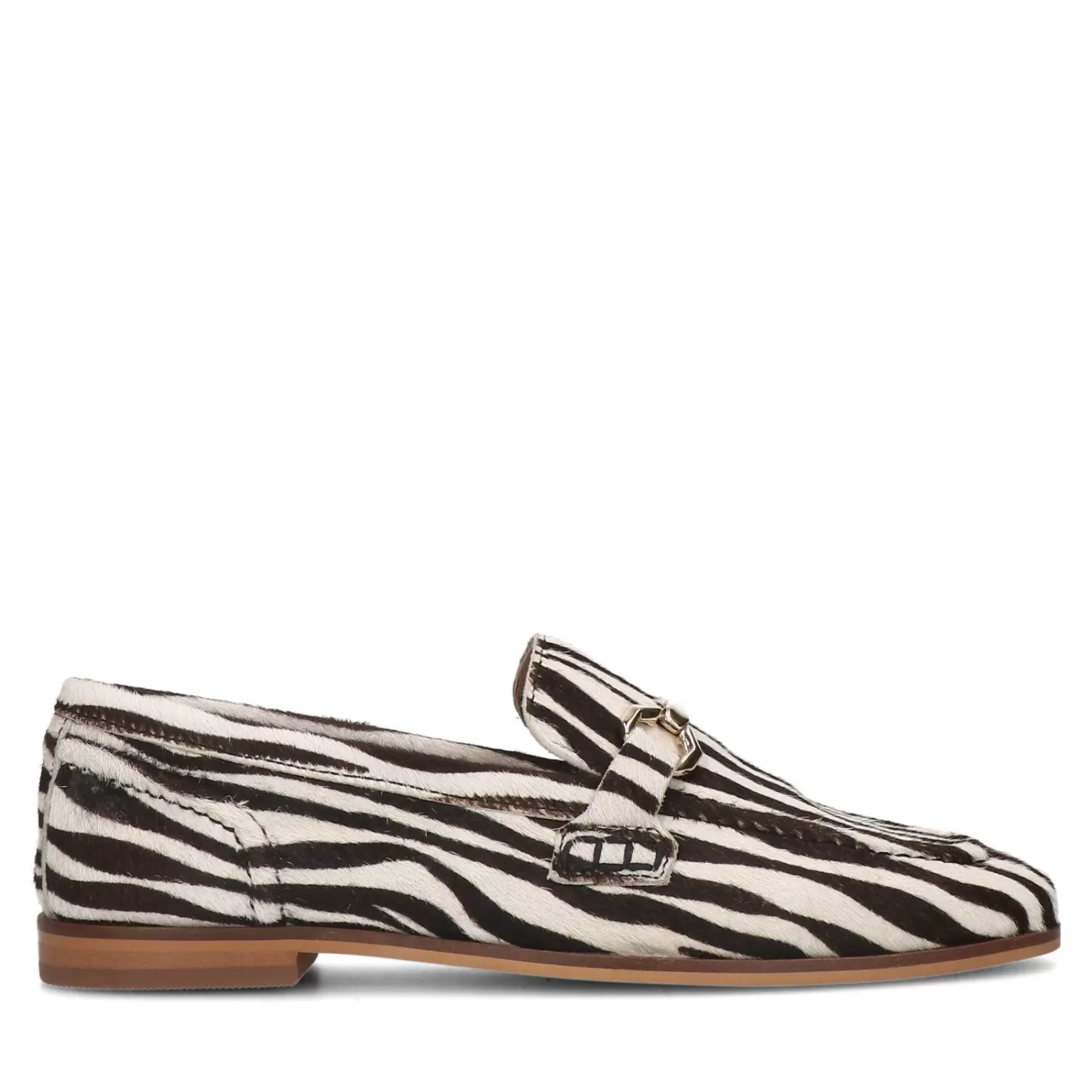 Loafers Avec Imprime Zebre - Noir<Sacha Discount