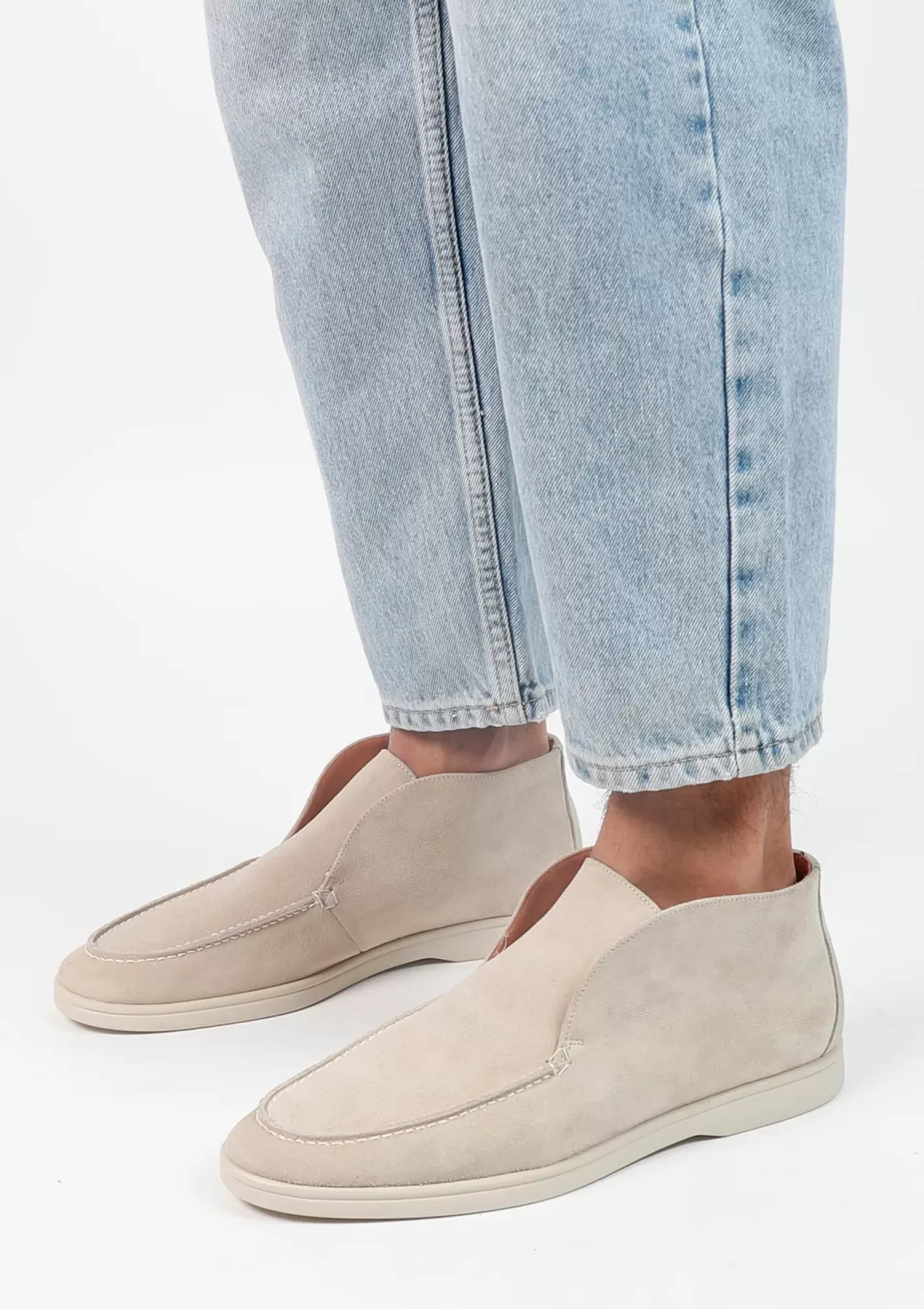 Loafers Beiges Hauts En Daim<Sacha Discount