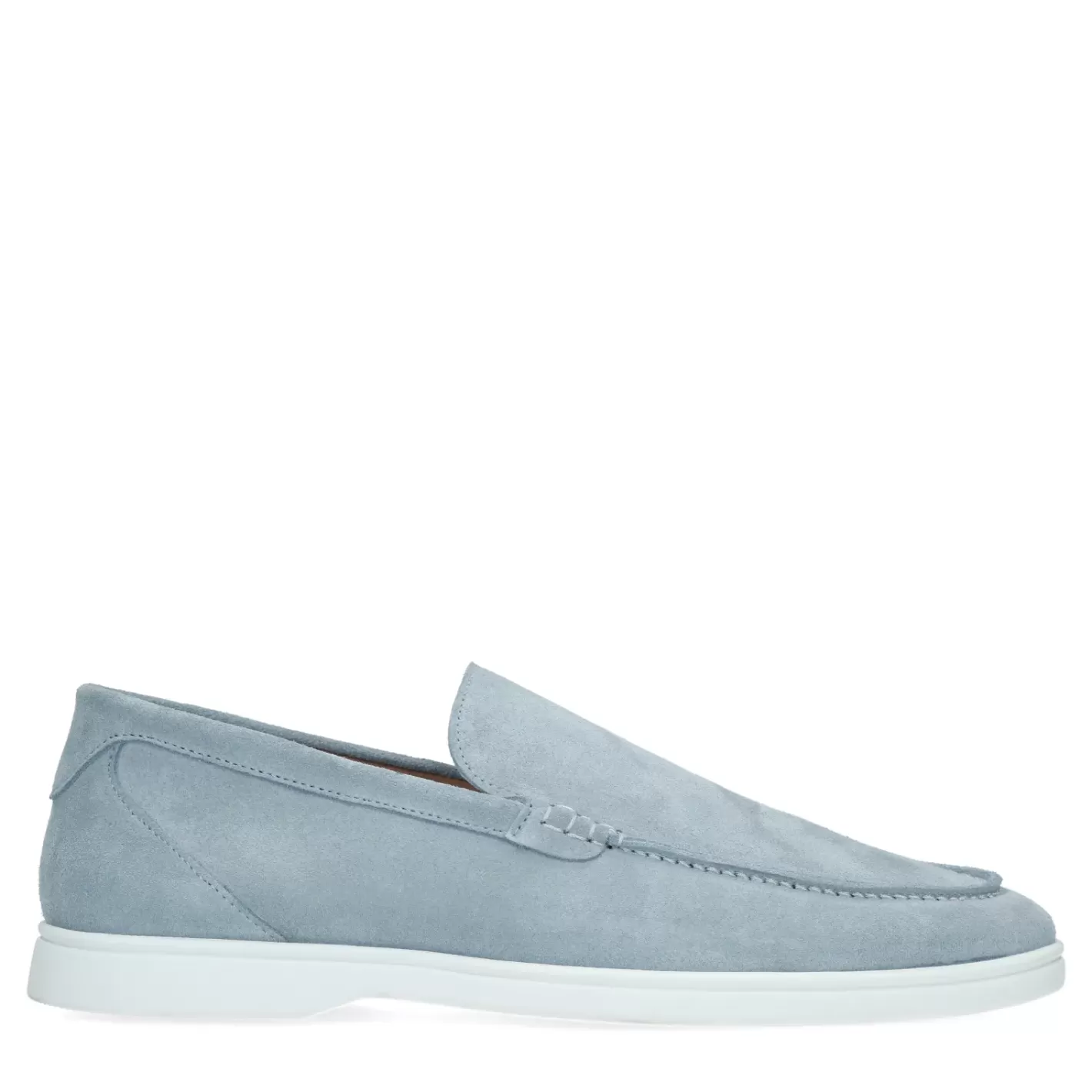 Loafers Bleu Clair En Daim<Sacha Sale