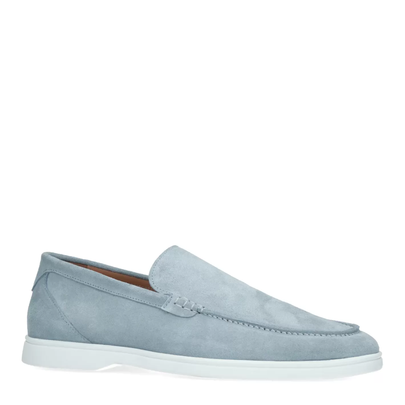 Loafers Bleu Clair En Daim<Sacha Sale