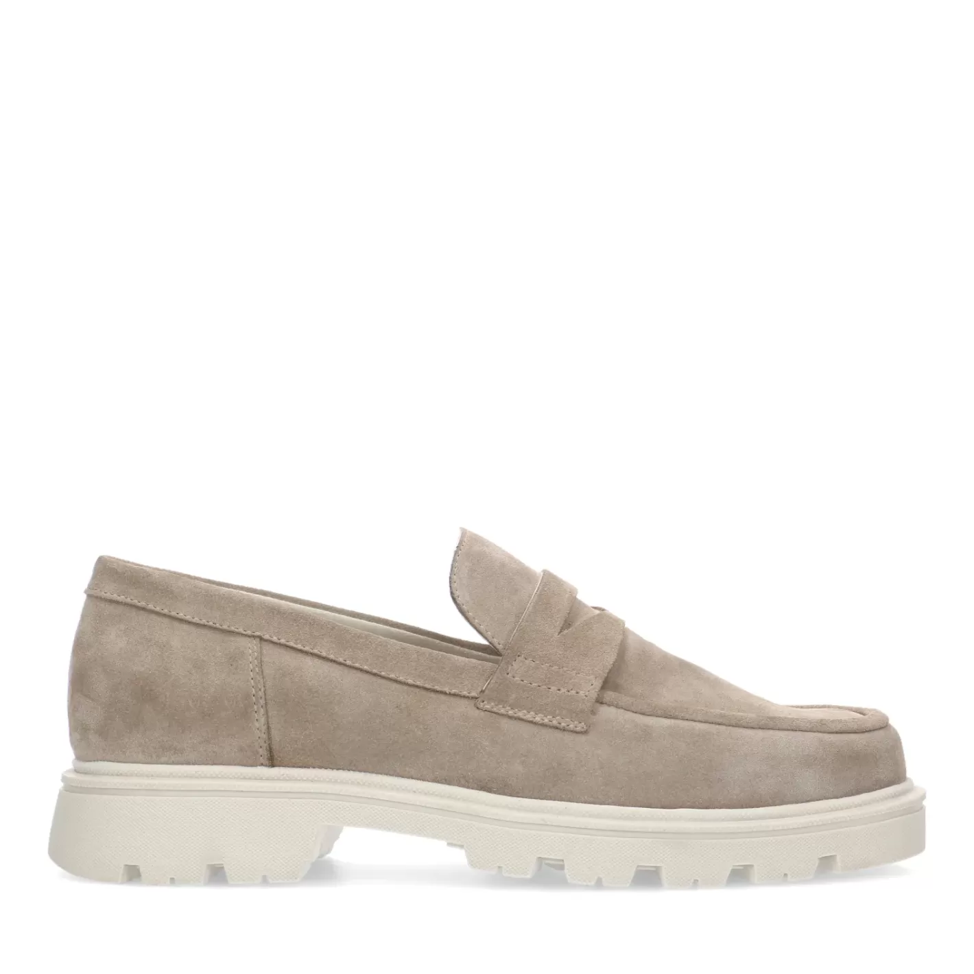 Loafers Chunky En Daim - Beige<Sacha Cheap