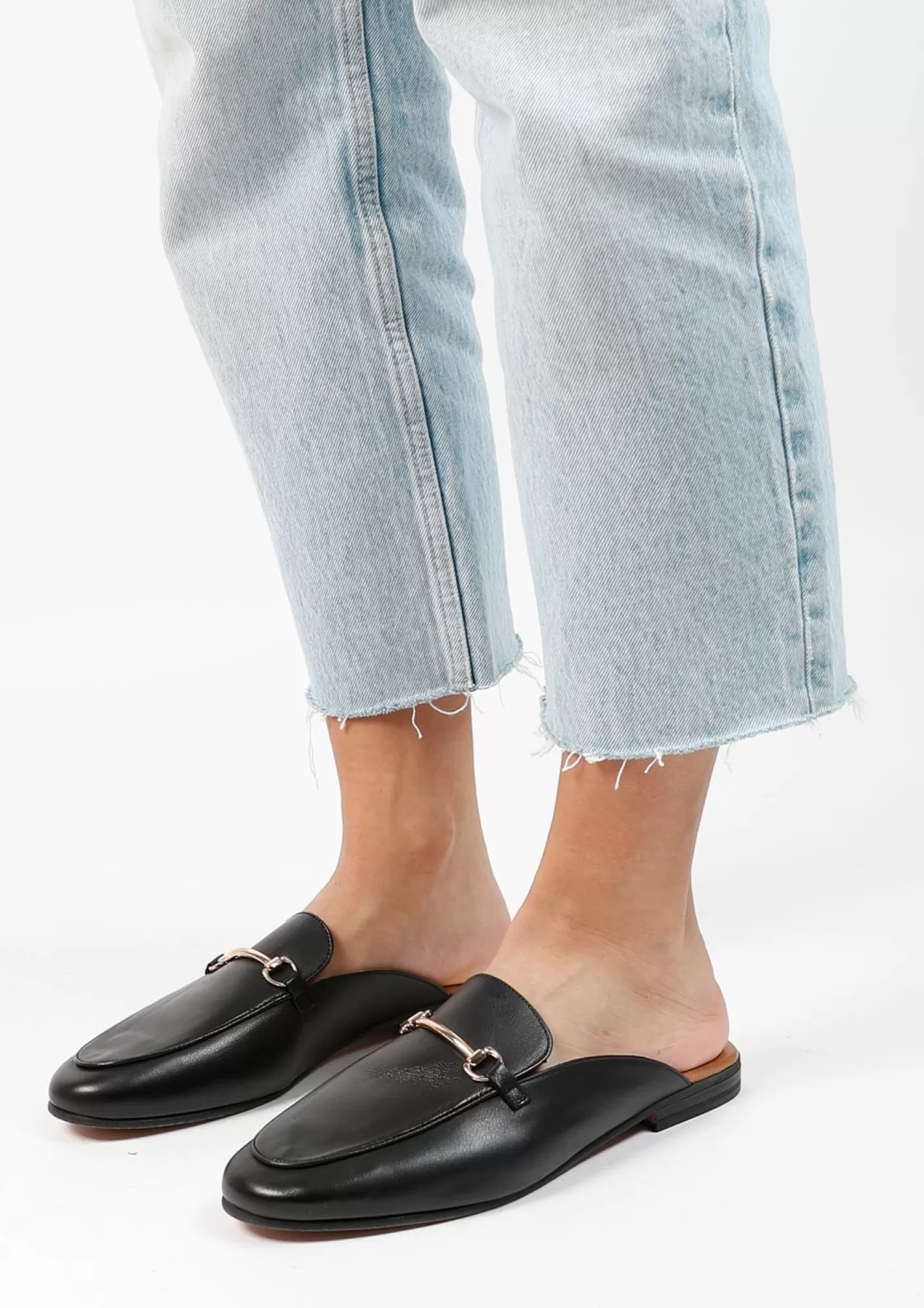 Loafers Slip-On En Cuir - Noir<Sacha Cheap