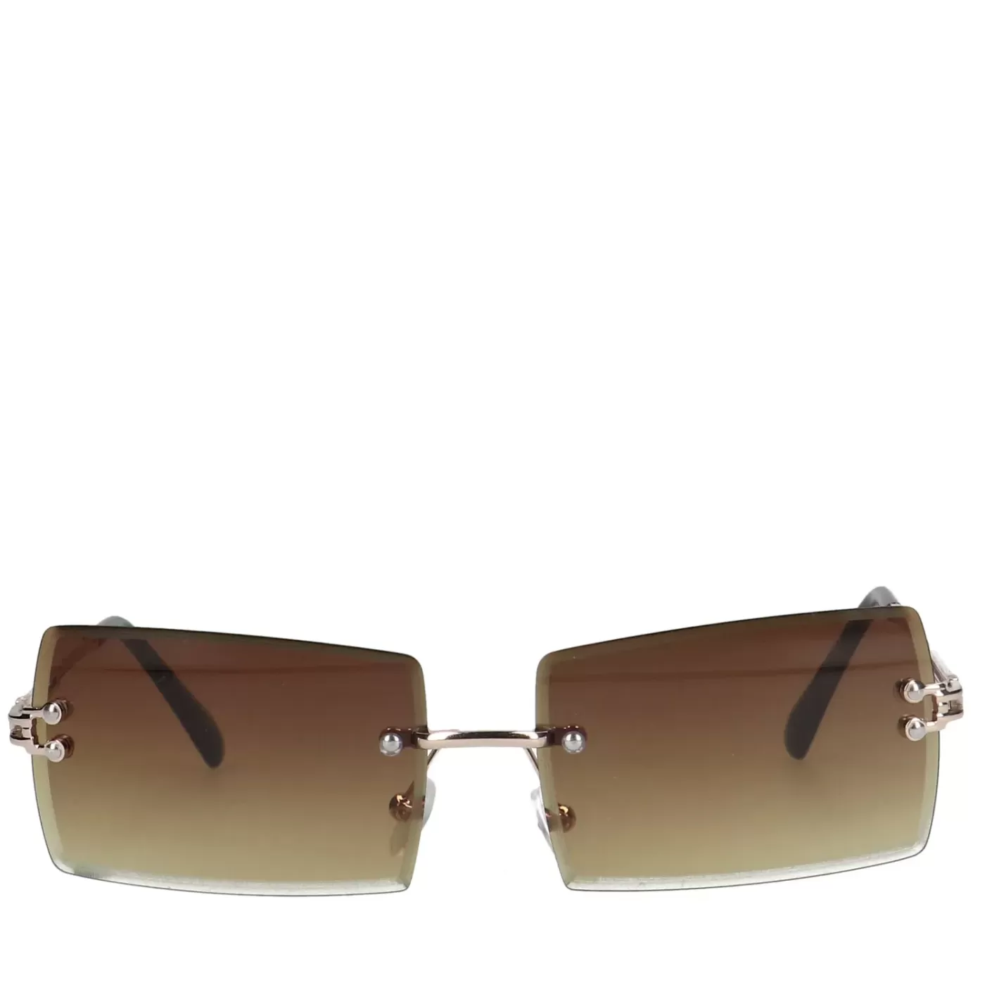 Lunettes De Soleil Rectangulaires - Marron Clair<Sacha Clearance