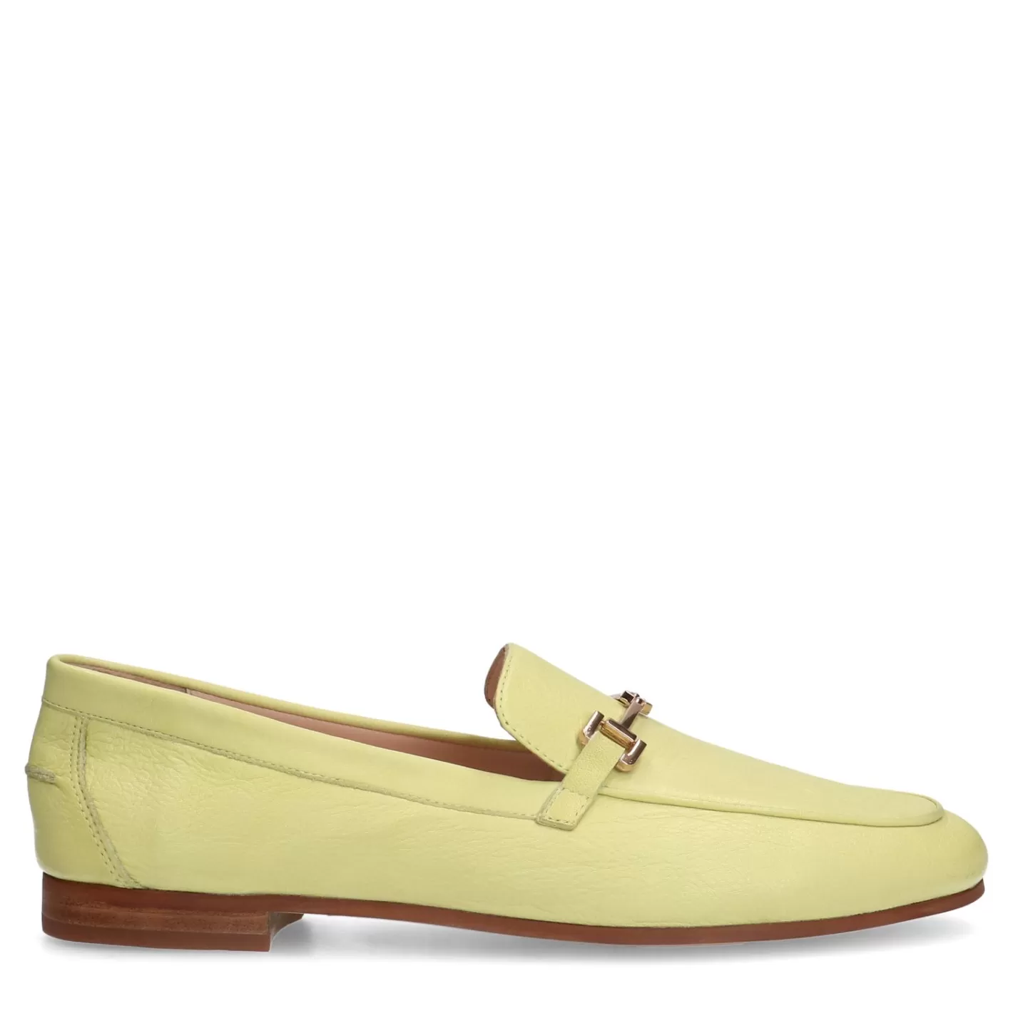 Mocassins En Cuir Avec Chaine - Jaune<Sacha Online