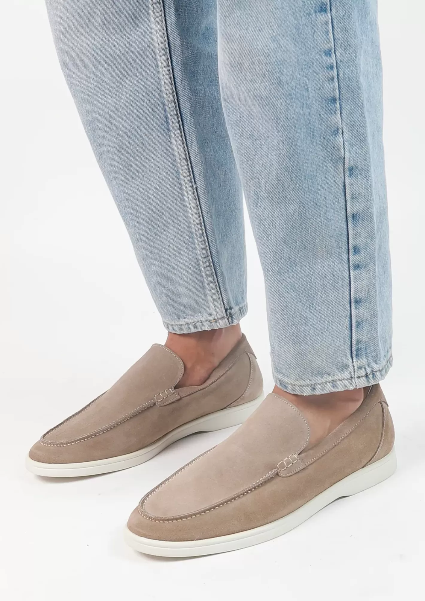 Mocassins En Daim - Beige<Sacha Best Sale