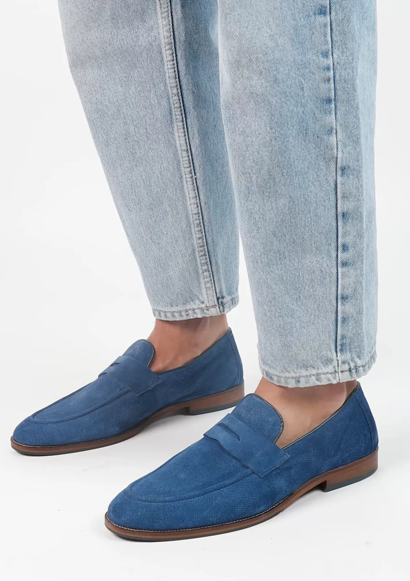 Mocassins En Daim - Bleu<Sacha Online