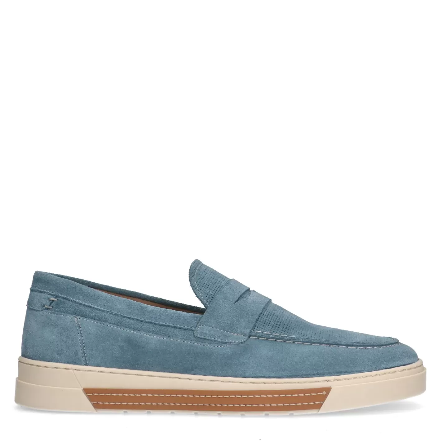 Mocassins En Daim - Bleu Clair<Sacha Sale