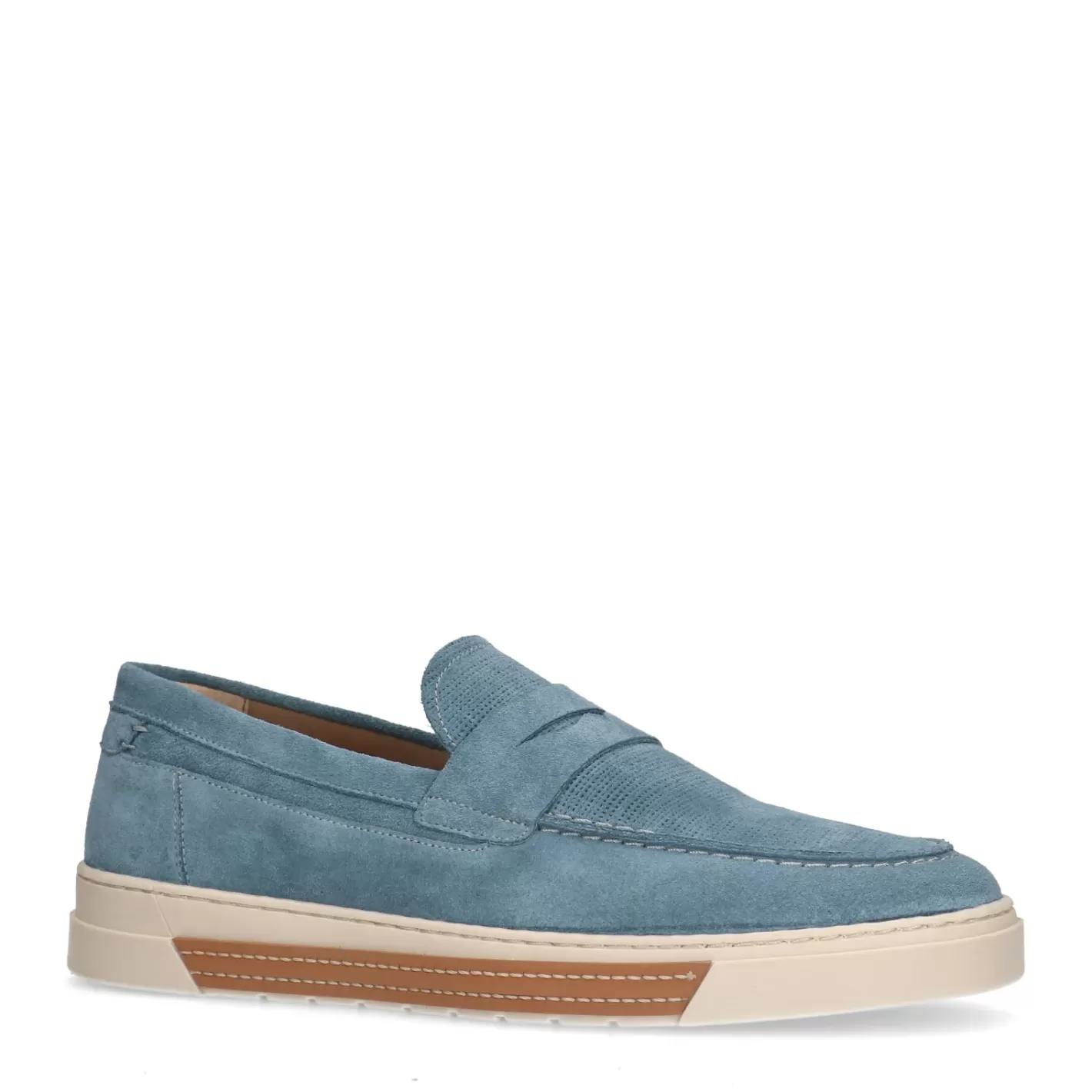 Mocassins En Daim - Bleu Clair<Sacha Sale