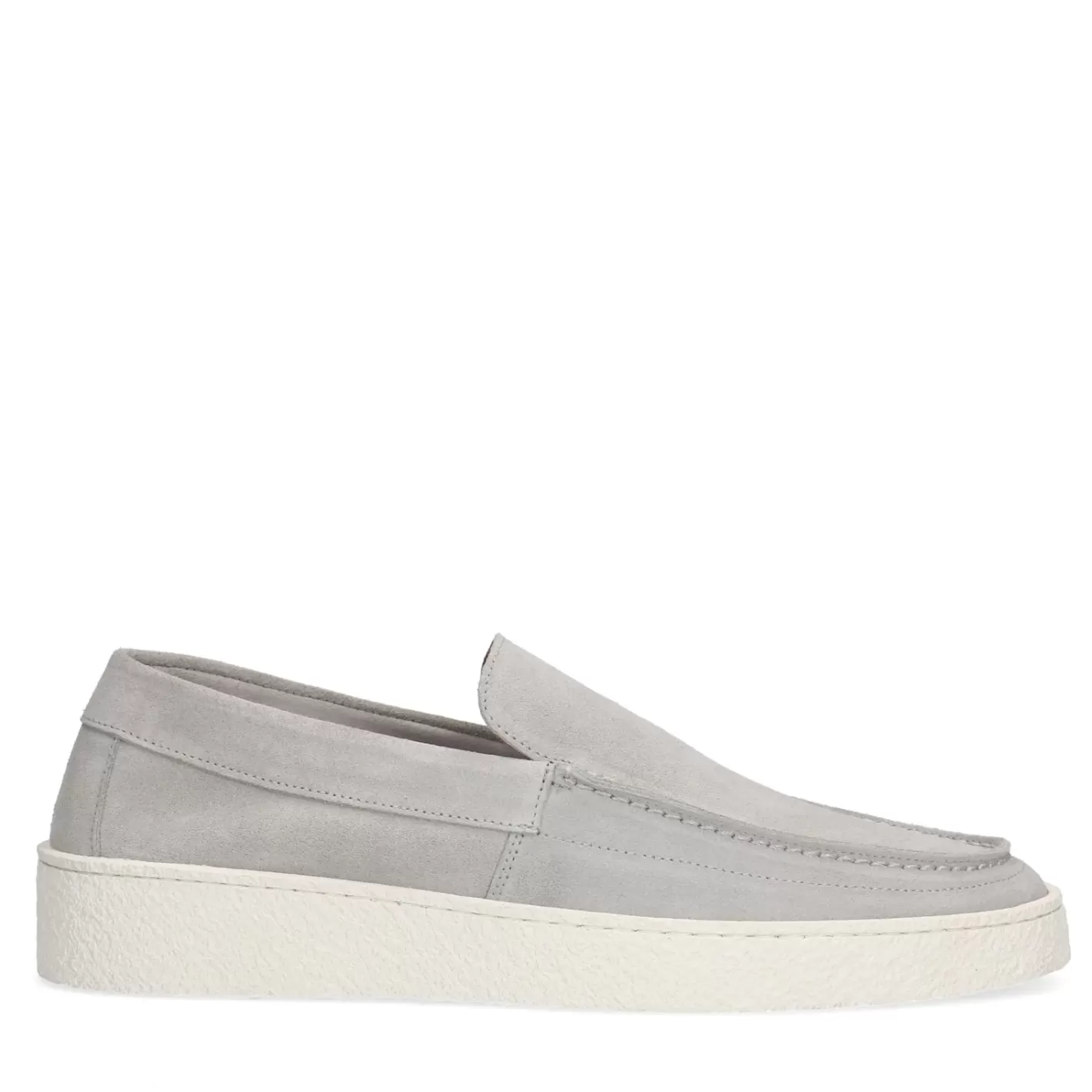 Mocassins En Daim - Gris Clair<Sacha Hot