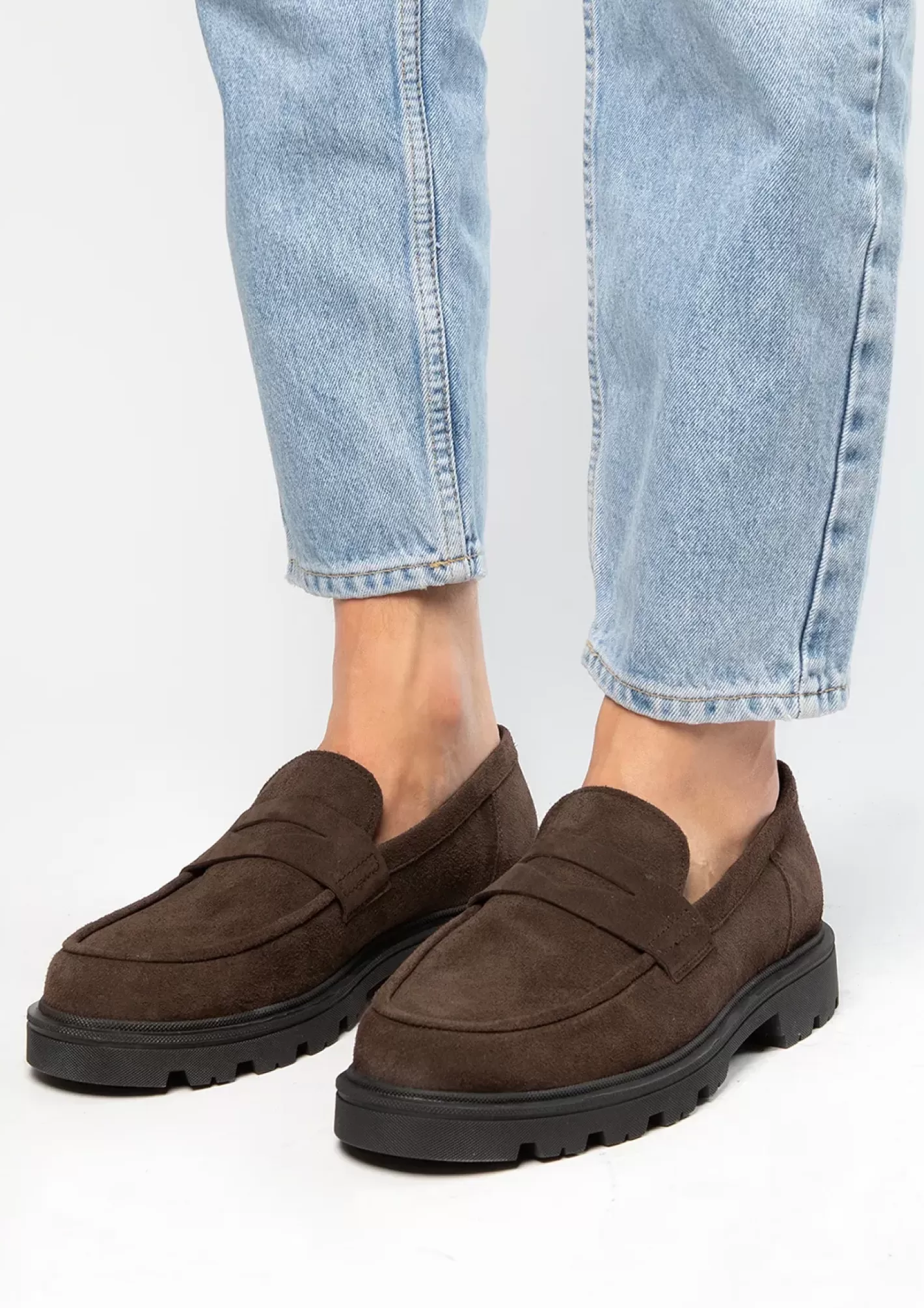 Mocassins En Daim - Marron<Sacha Outlet