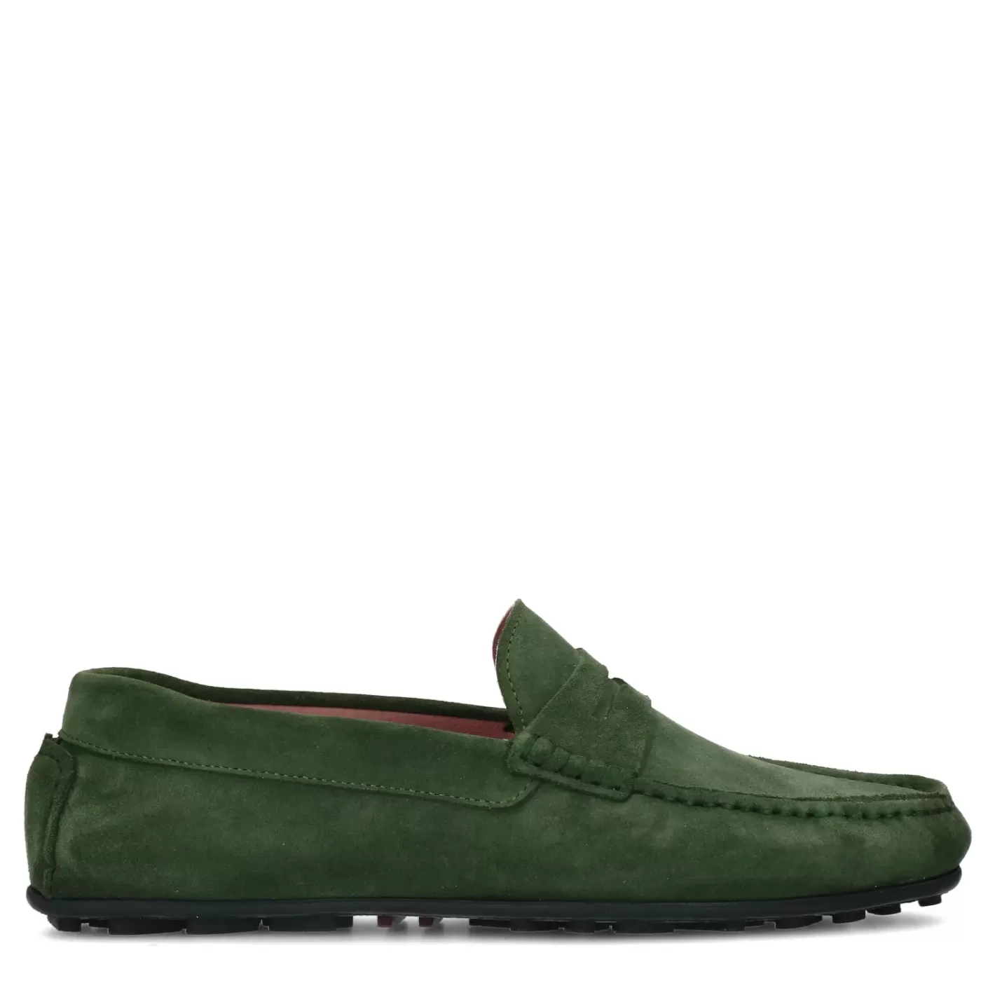 Mocassins En Daim - Vert Fonce<Sacha Cheap