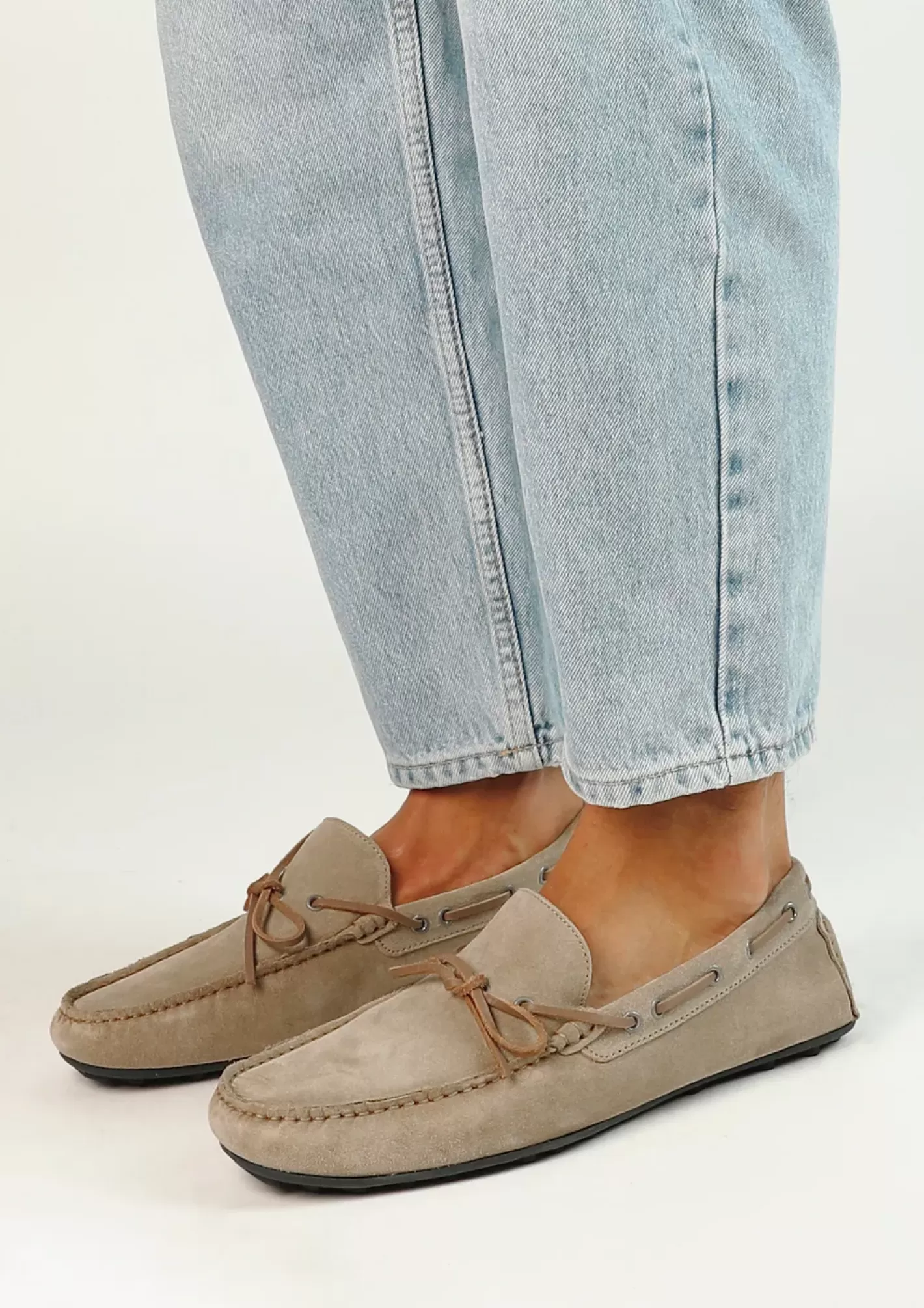 Mocassins En Daim Avec Detail Corde - Beige<Sacha Store