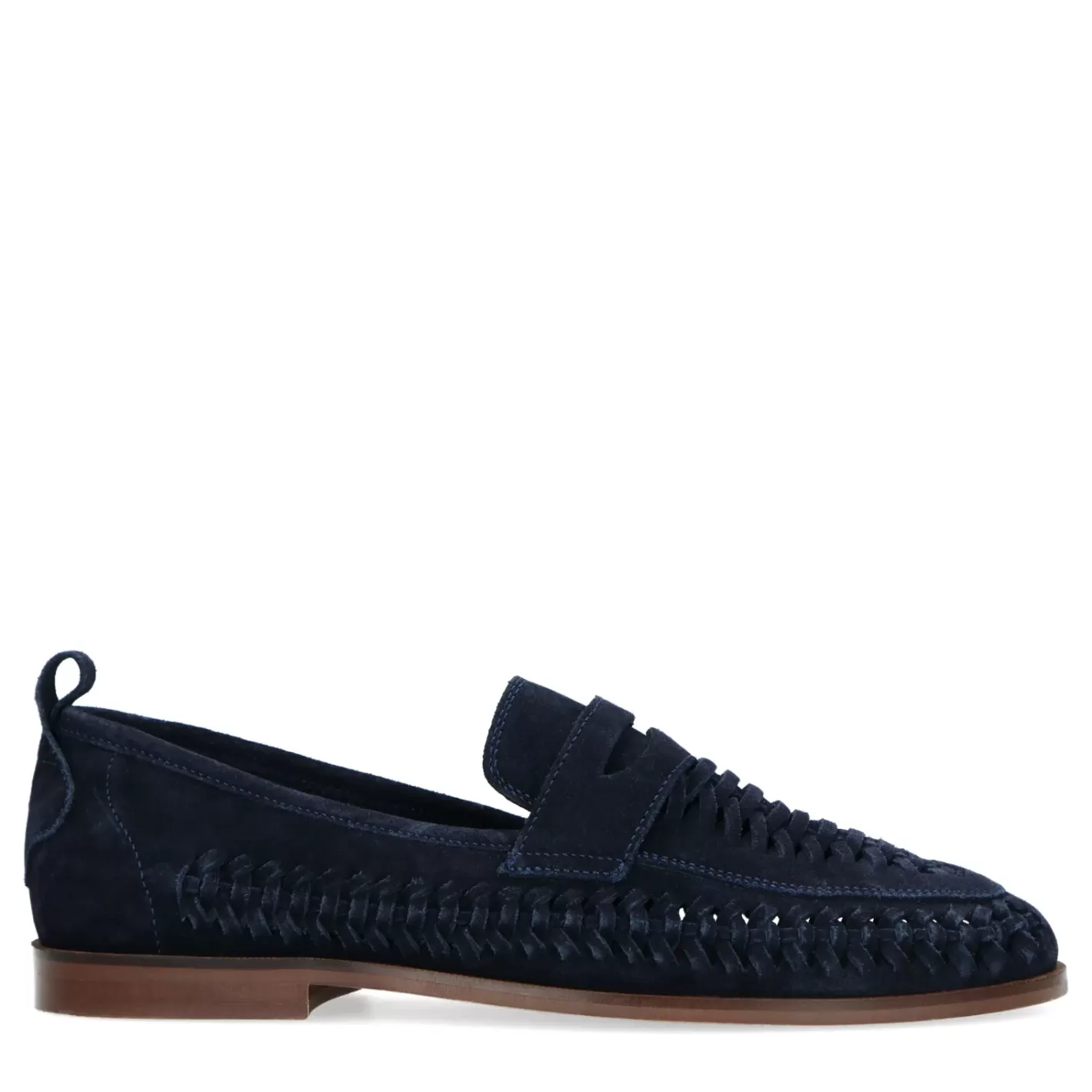 Mocassins En Daim Avec Detail Tresse - Bleu Fonce<Sacha Online