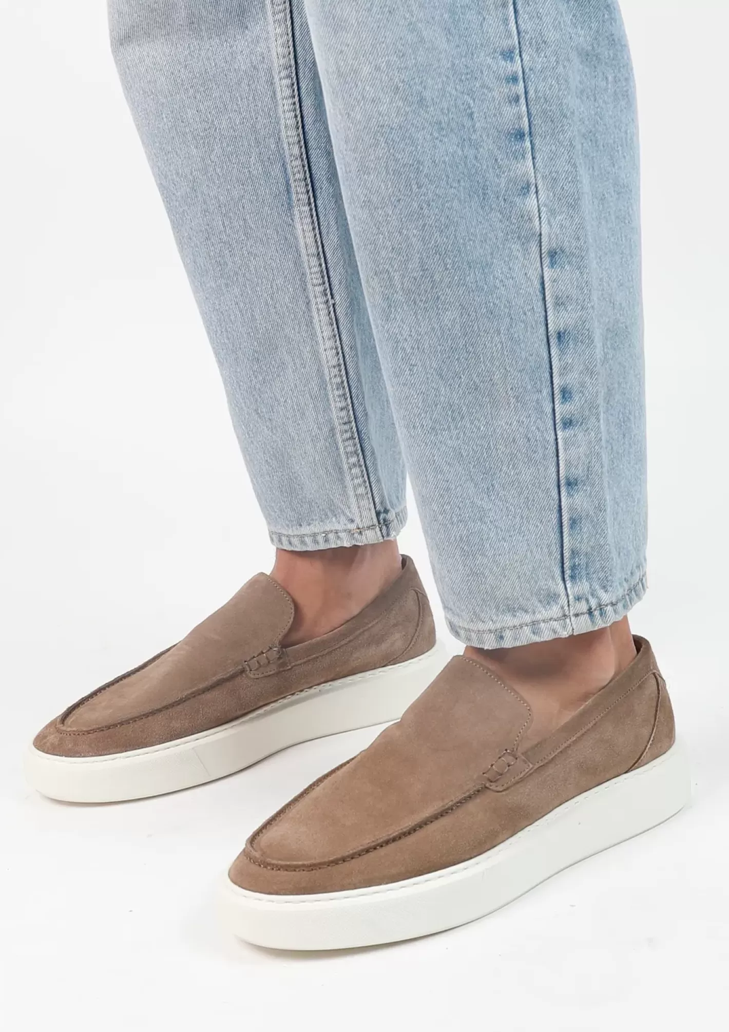 Mocassins En Daim Avec Semelle - Marron<Sacha Sale