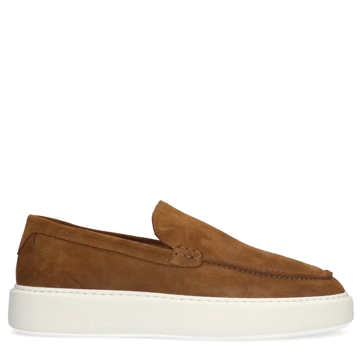 Mocassins En Daim Avec Semelle Sneaker - Marron<Sacha Discount