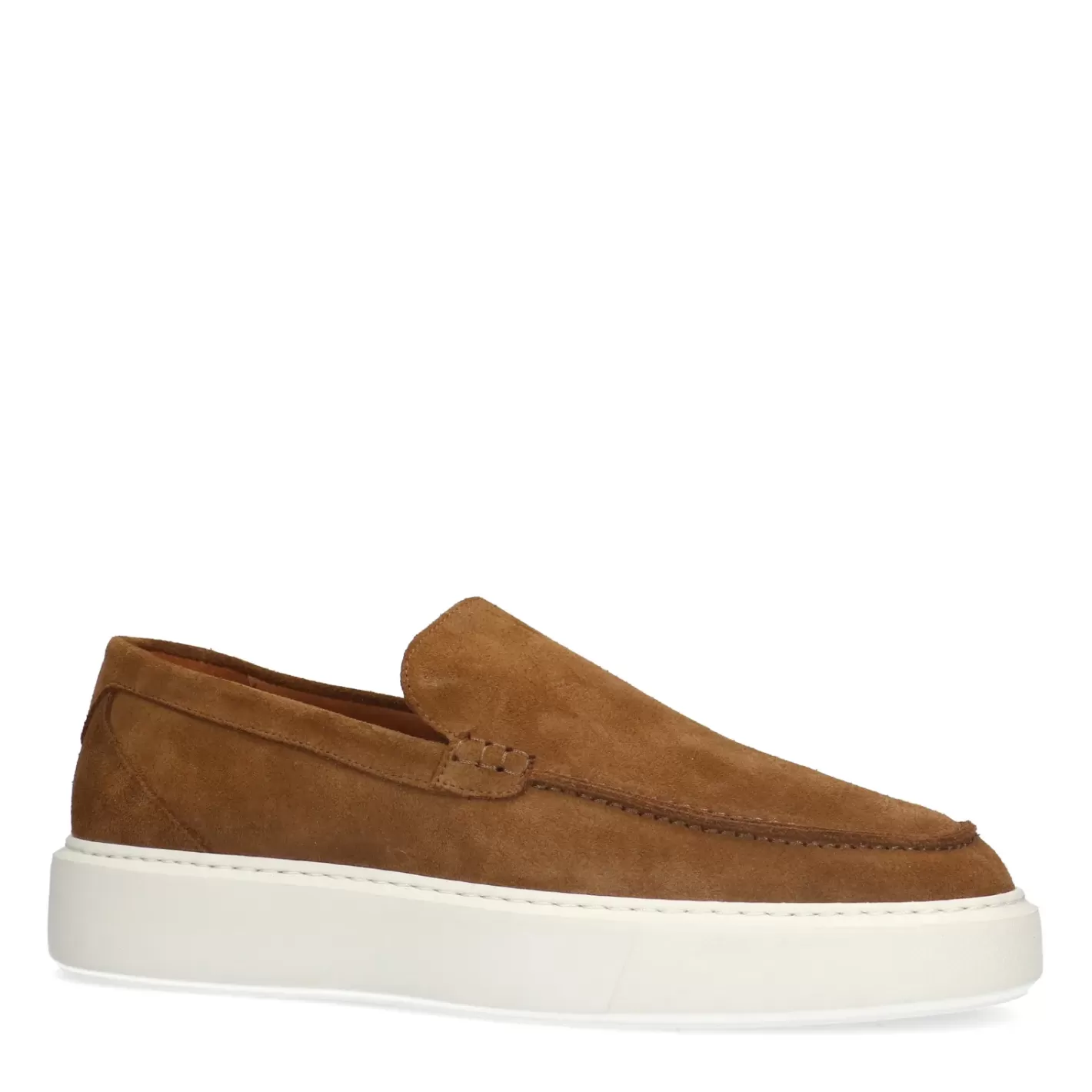 Mocassins En Daim Avec Semelle Sneaker - Marron<Sacha Discount