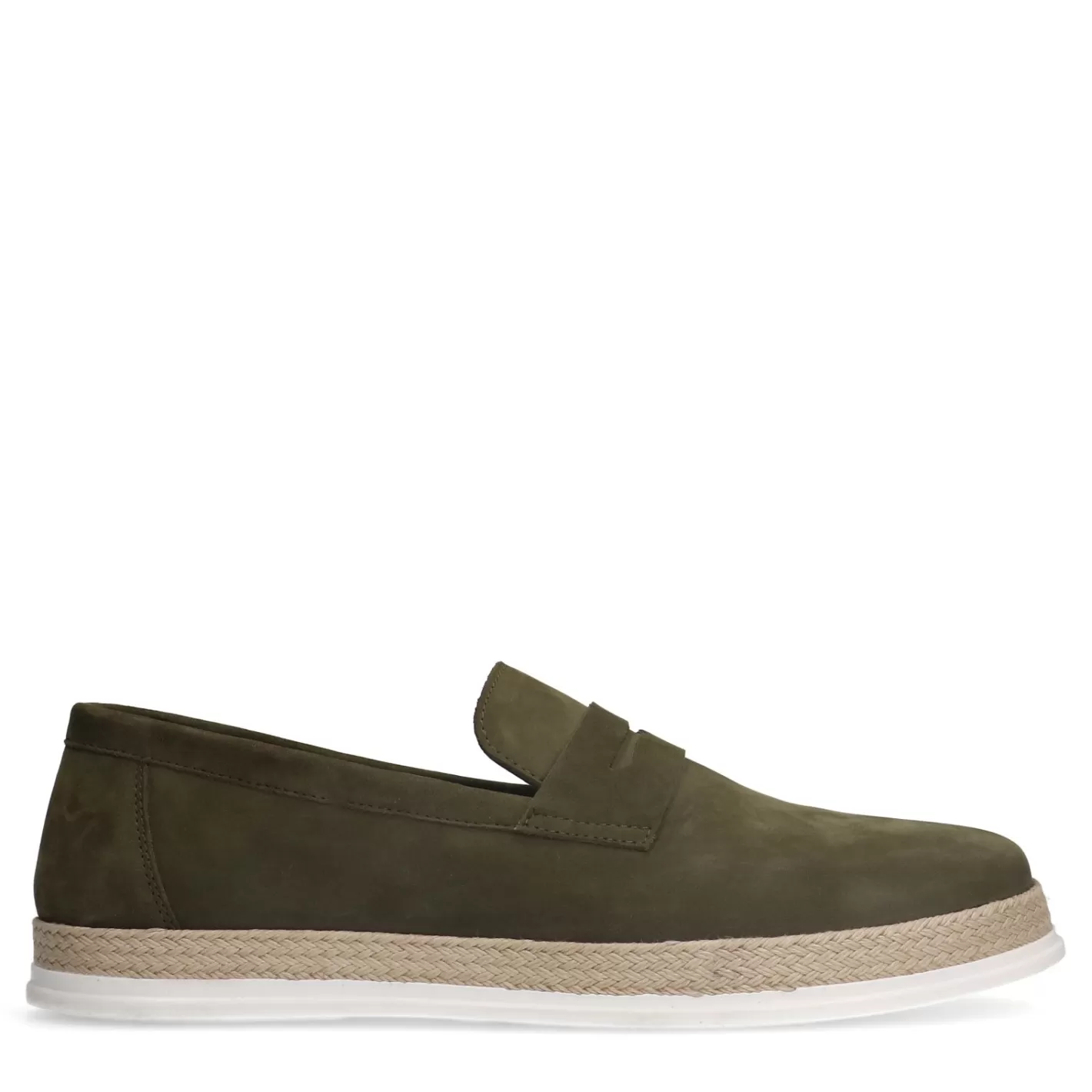 Mocassins En Nubuck - Vert Olive<Sacha Fashion