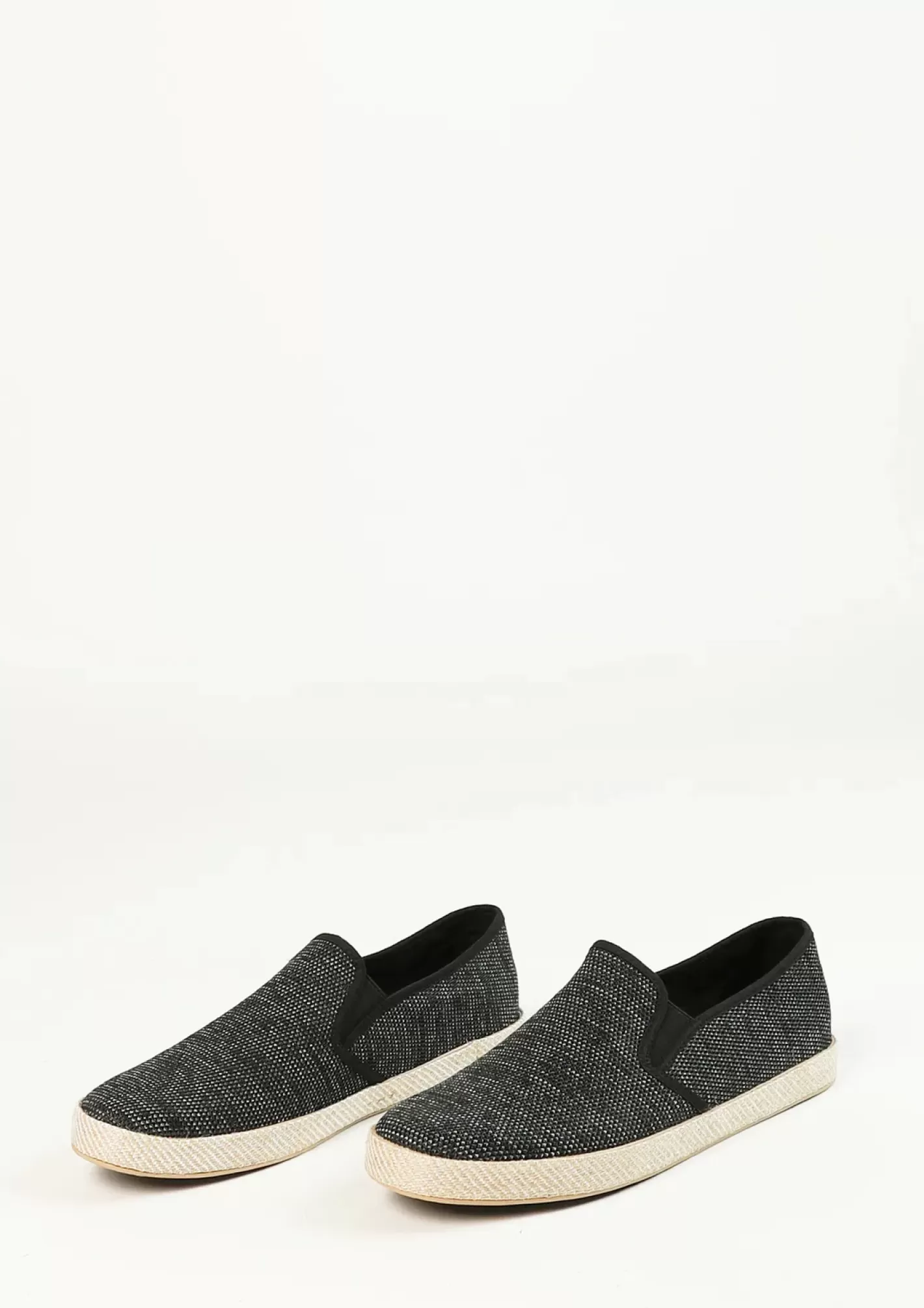 Mocassins En Toile Avec Semelle En Corde Tressee - Noir<Sacha Clearance