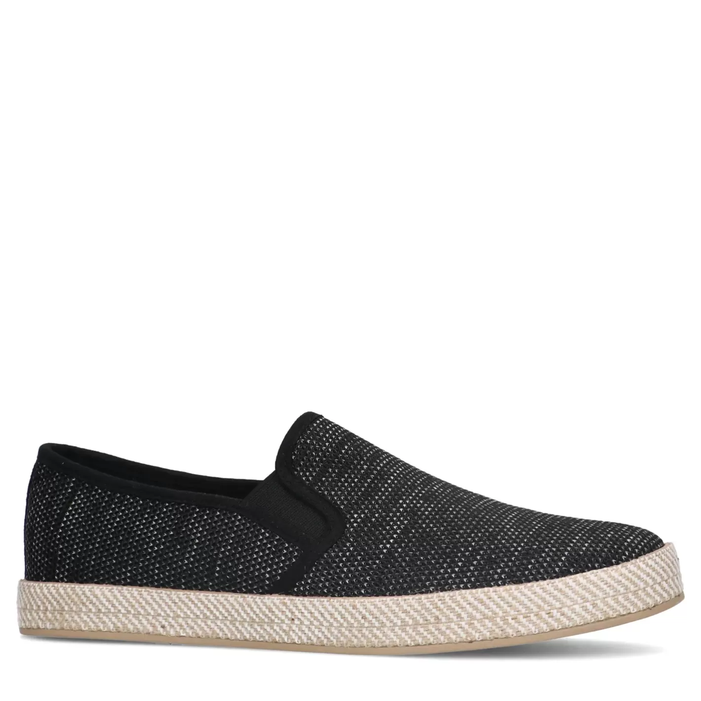 Mocassins En Toile Avec Semelle En Corde Tressee - Noir<Sacha Clearance