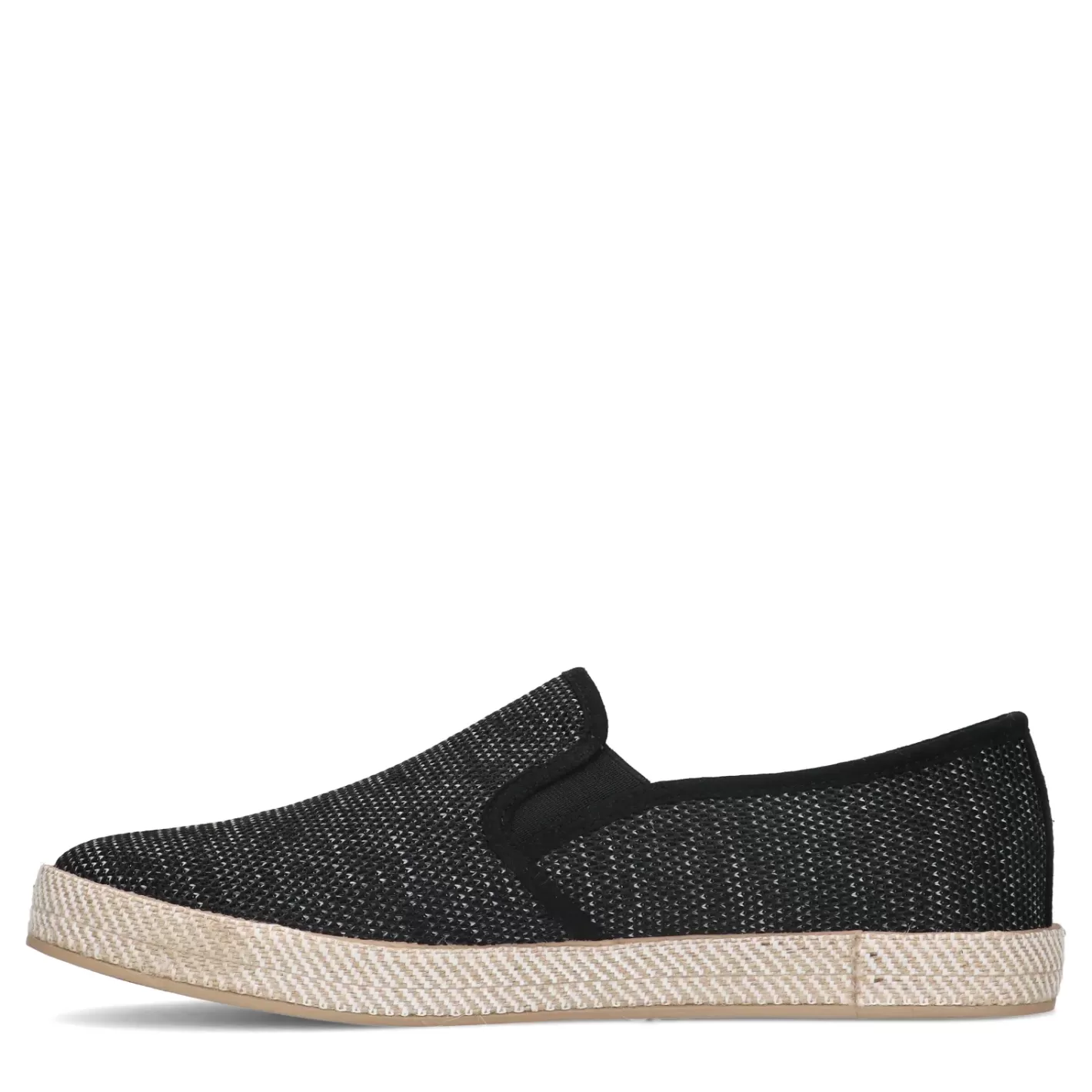 Mocassins En Toile Avec Semelle En Corde Tressee - Noir<Sacha Clearance