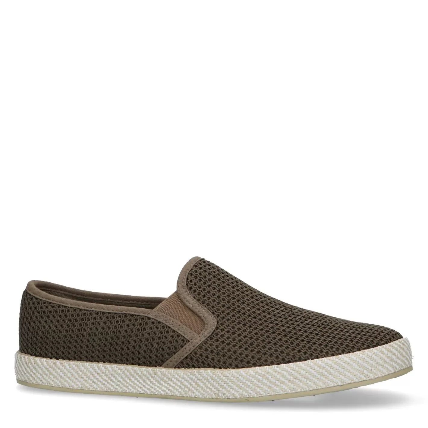 Mocassins En Toile Avec Semelle En Corde Tressee - Vert<Sacha Cheap