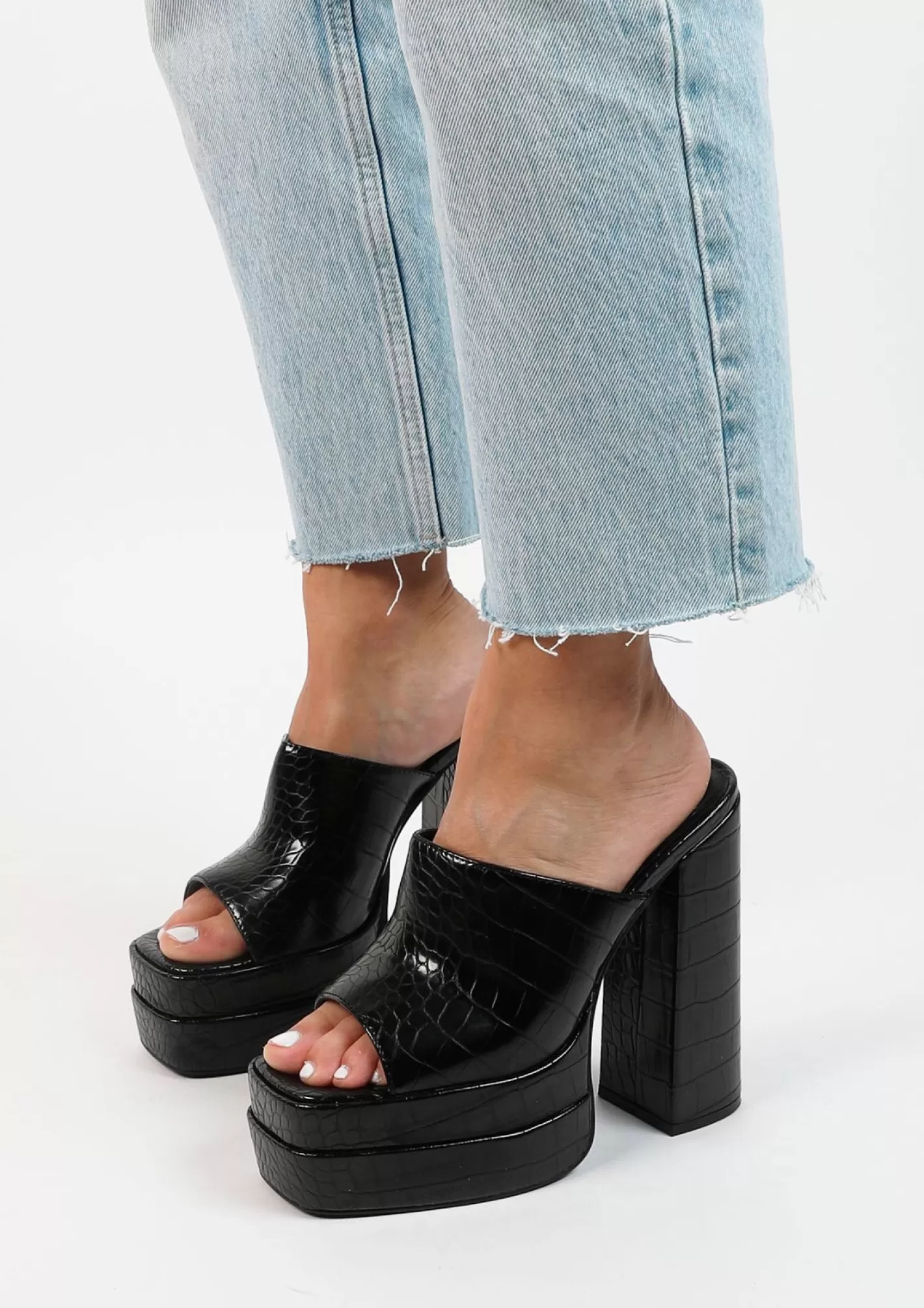 Mules A Plateau - Noir<Sacha Best Sale