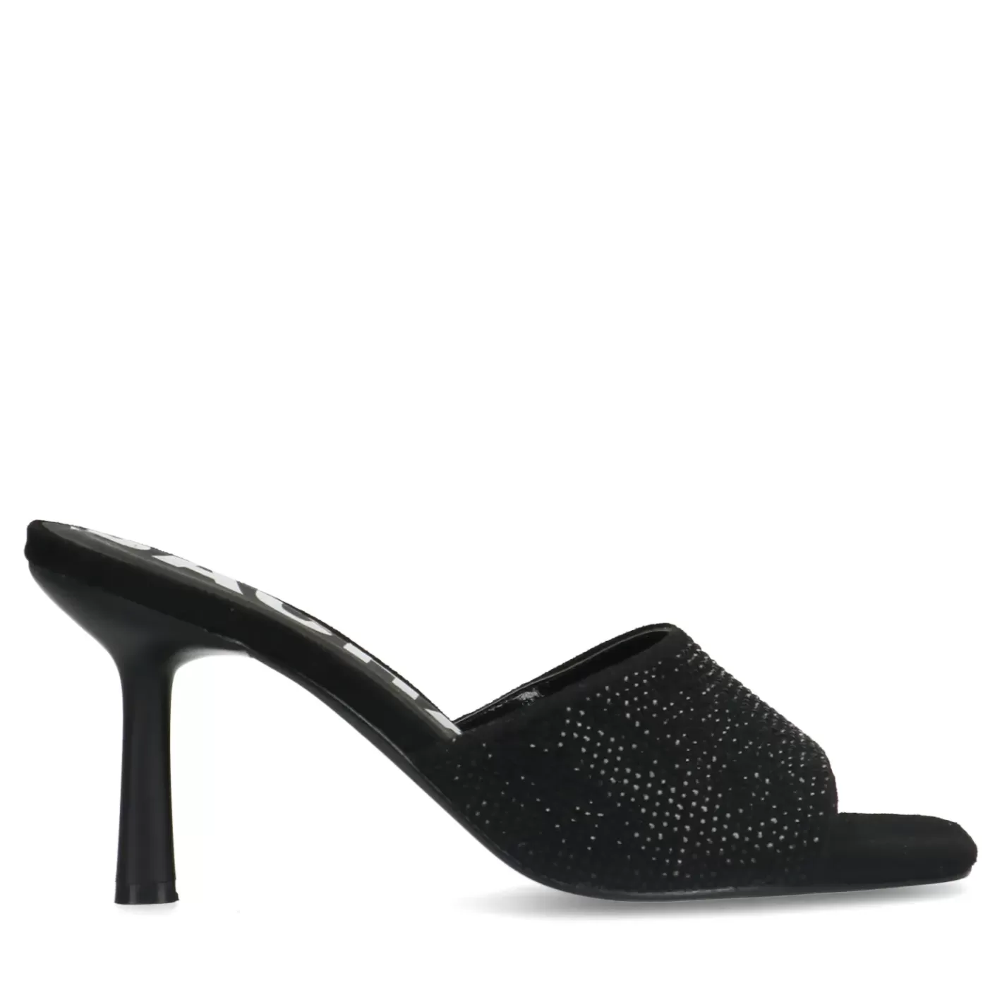 Mules Avec Strass - Noir<Sacha Cheap