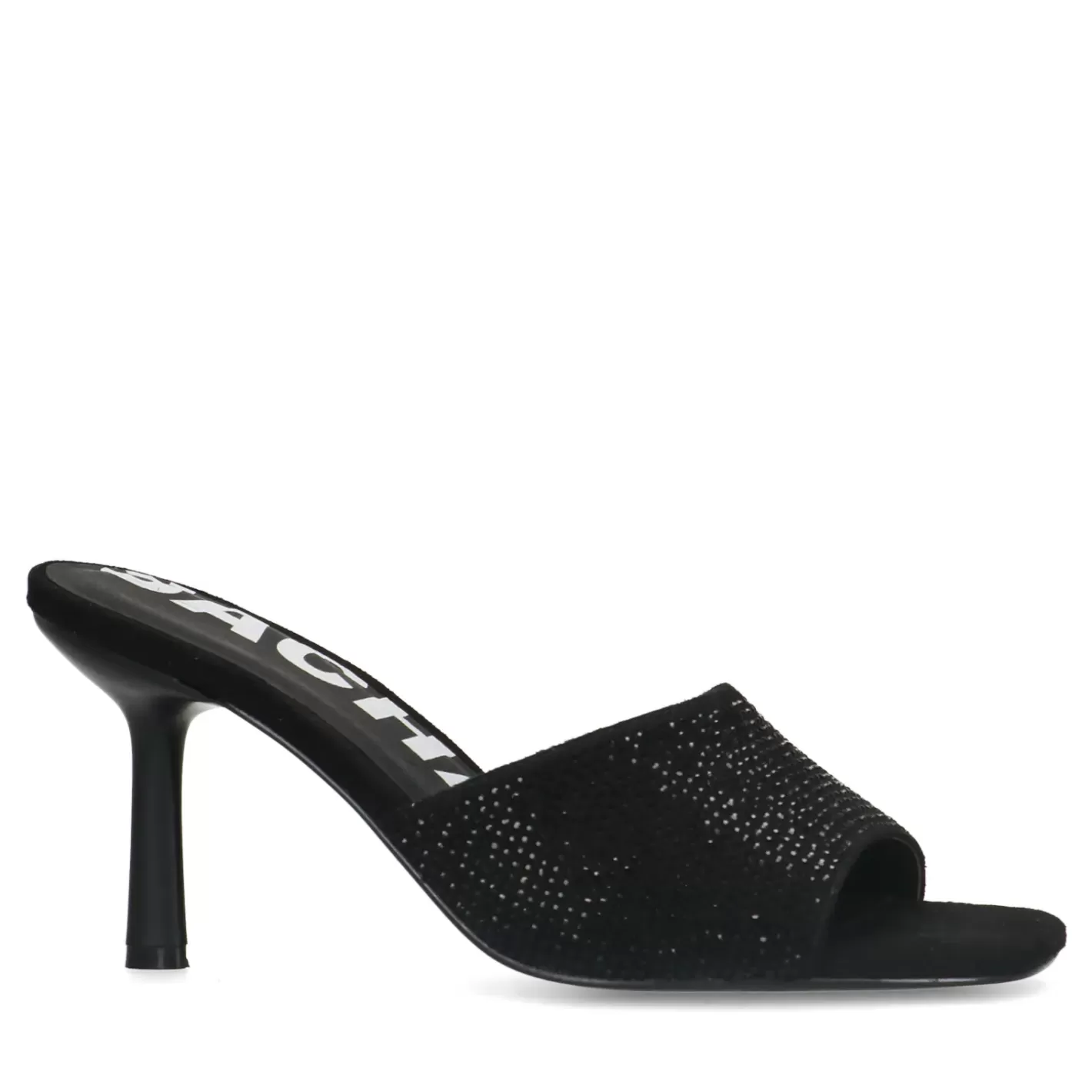 Mules Avec Strass - Noir<Sacha Cheap