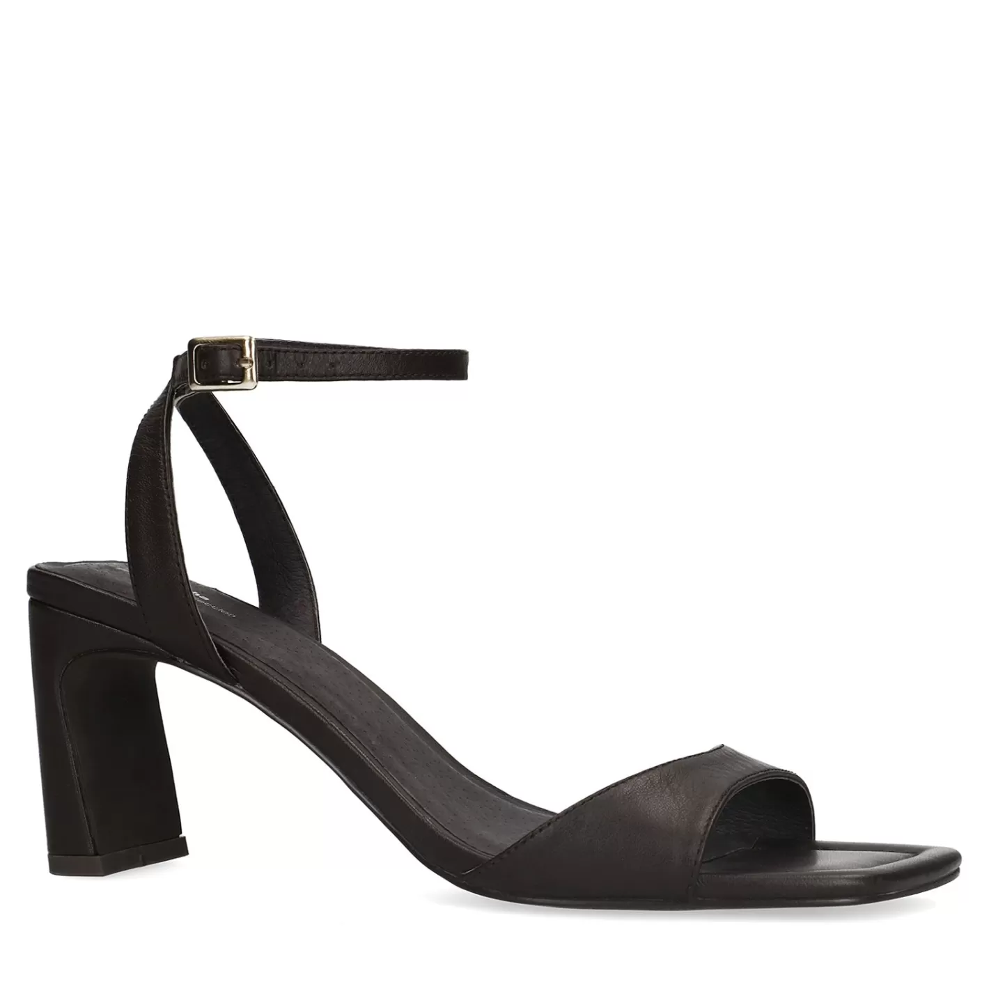 Mules En Cuir A Talon Droit - Brun Fonce<Sacha Store