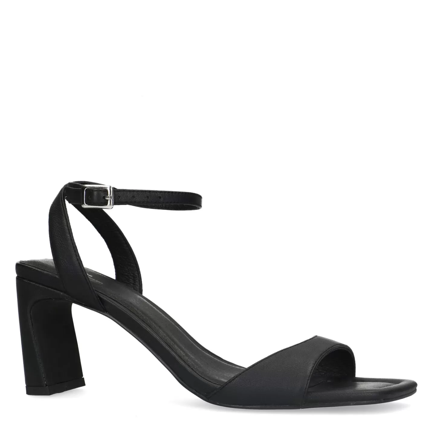 Mules En Cuir A Talon Droit - Noir<Sacha Hot