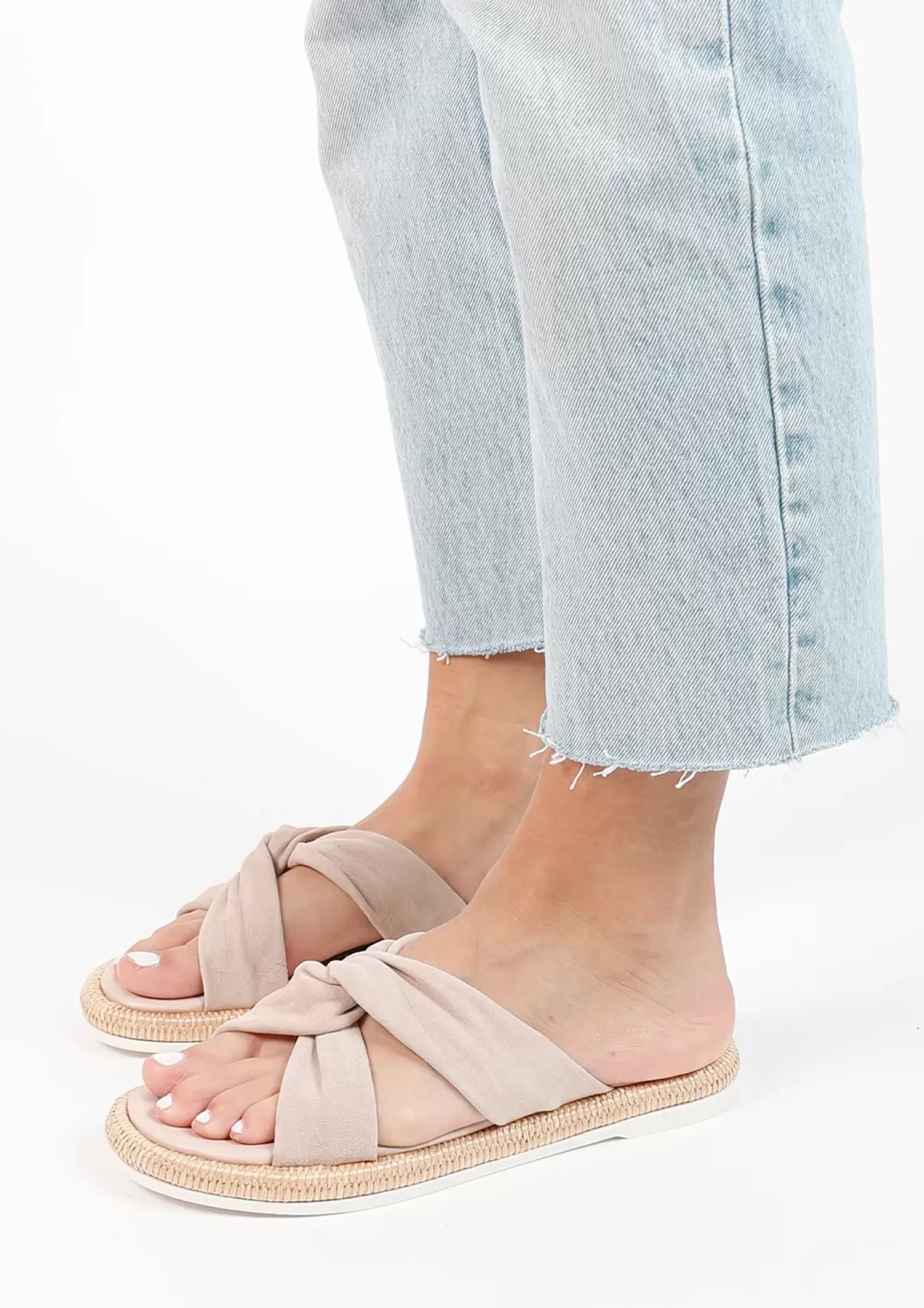 Mules En Daim - Beige<Sacha Cheap