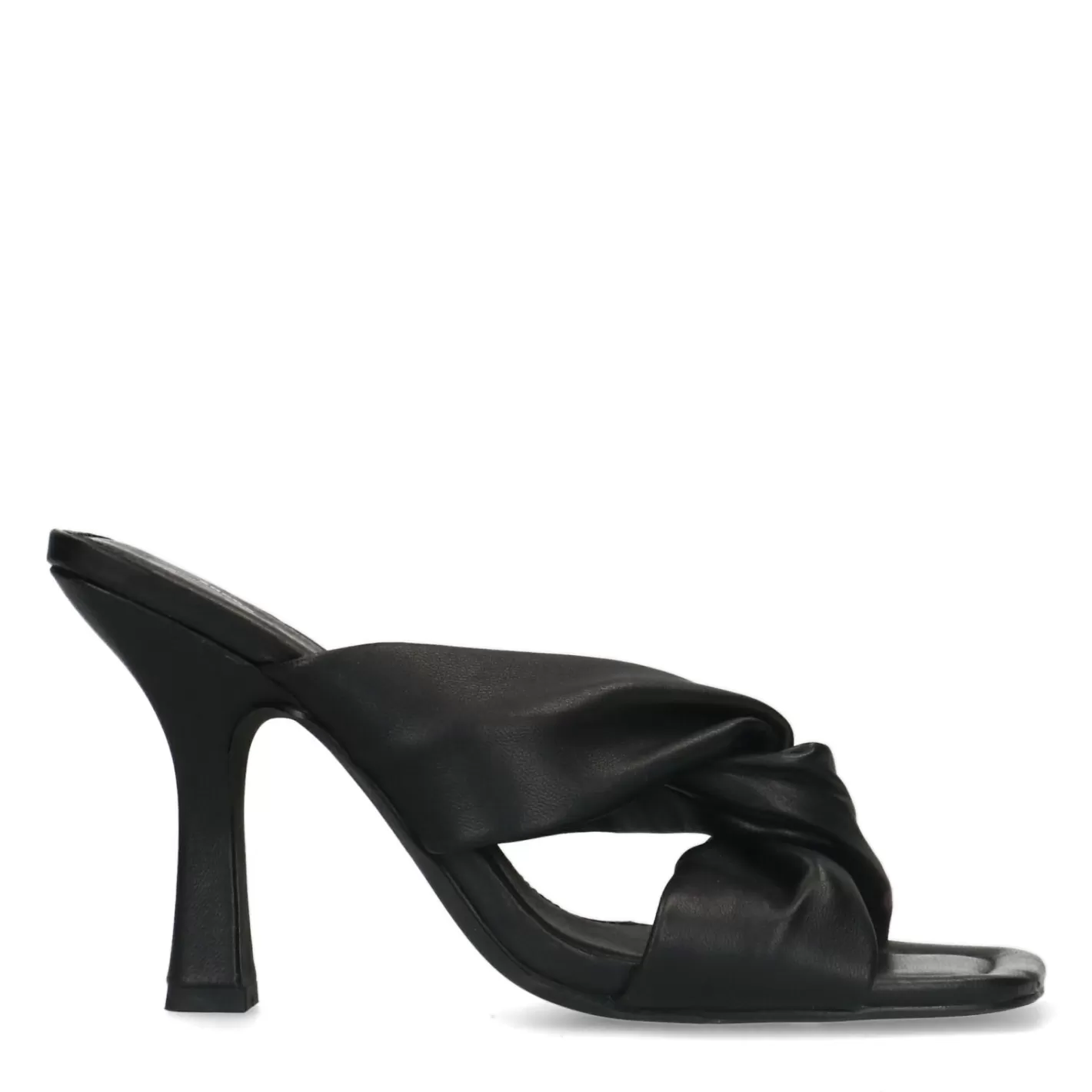 Mules Nouees En Cuir - Noir<Sacha Cheap