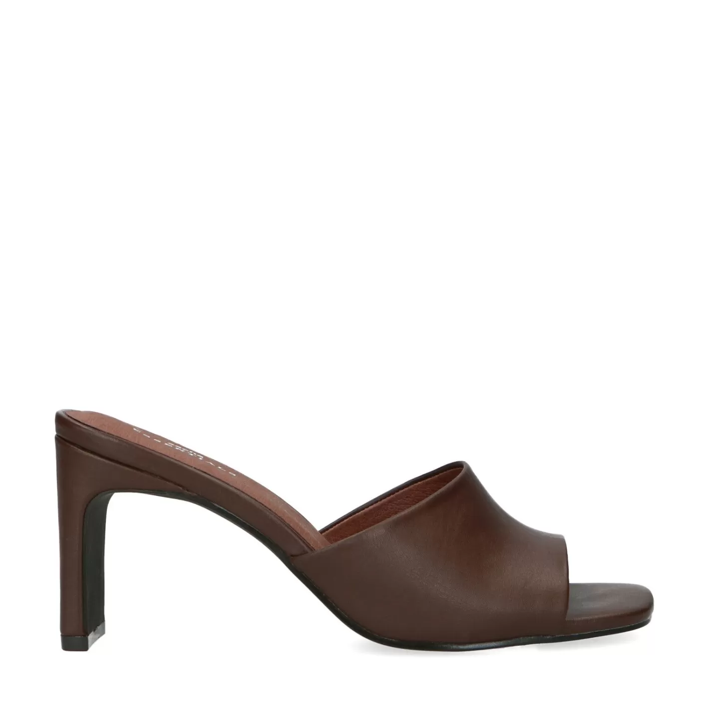 Mules Synthetique A Talon - Marron Fonce<Sacha Fashion