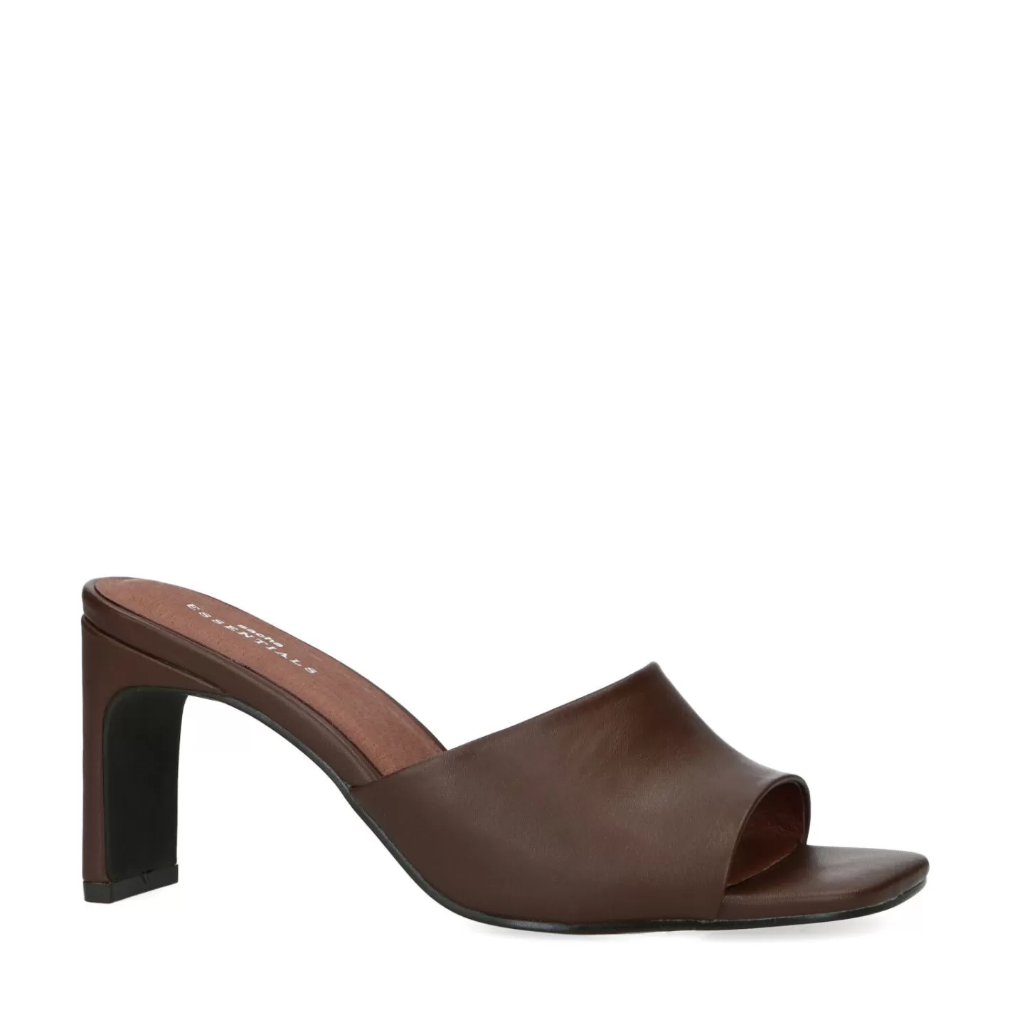 Mules Synthetique A Talon - Marron Fonce<Sacha Fashion