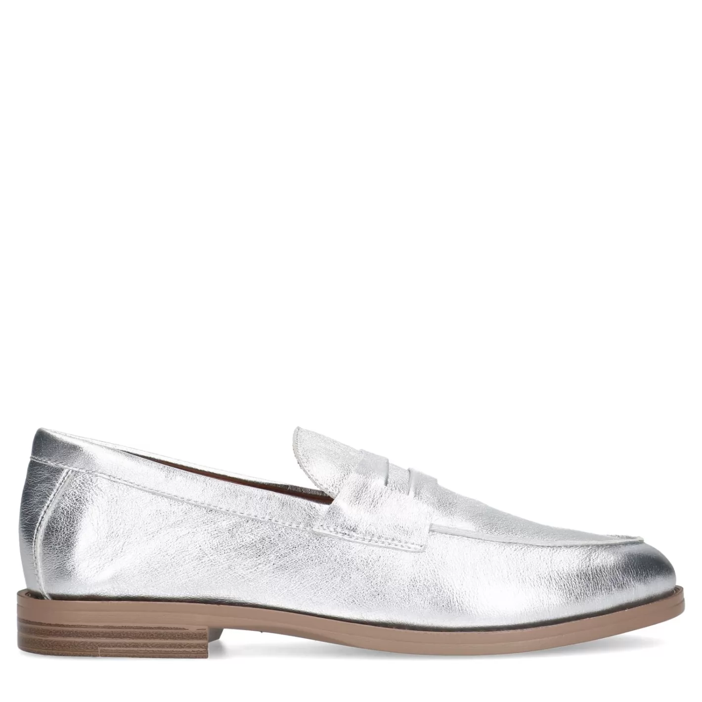 Penny Loafers En Cuir - Argente<Sacha Online