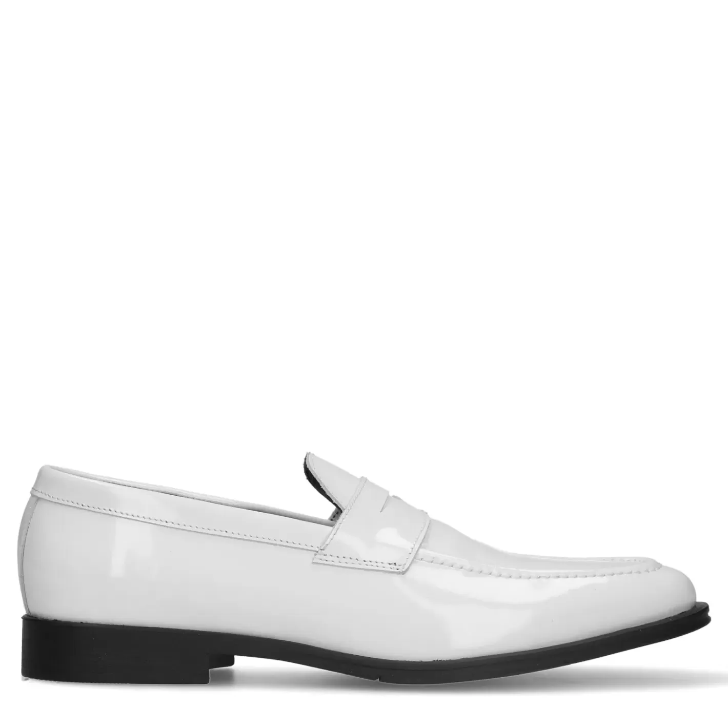 Penny Loafers En Cuir - Blanc<Sacha Sale