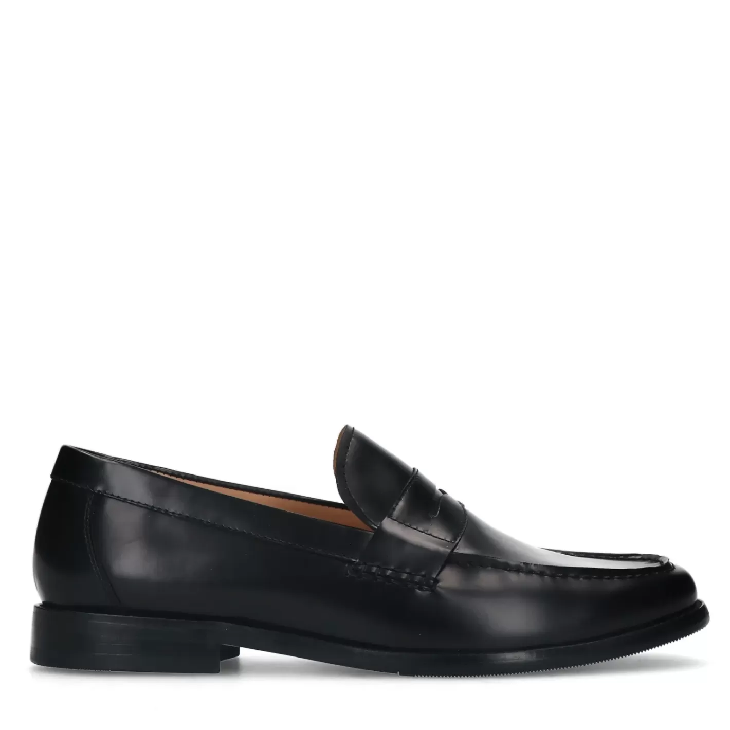 Penny Loafers En Cuir - Noir<Sacha Cheap