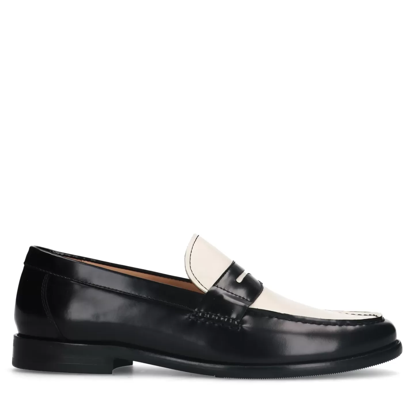 Penny Loafers En Cuir - Noir<Sacha Clearance