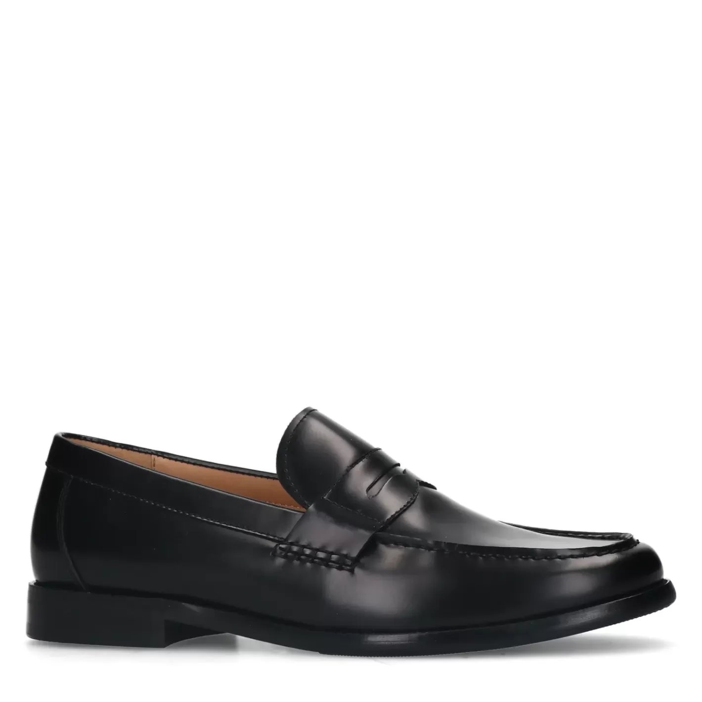 Penny Loafers En Cuir - Noir<Sacha Cheap