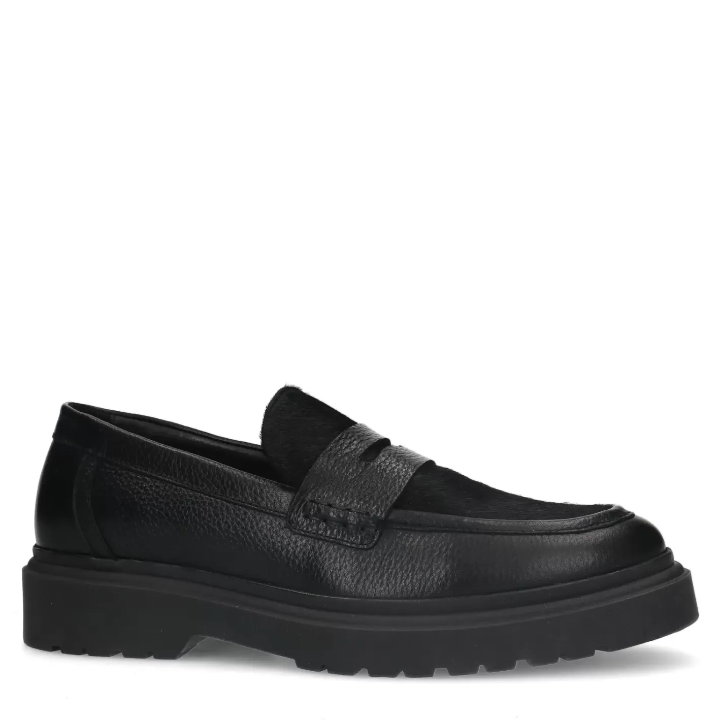 Penny Loafers En Cuir - Noir<Sacha New