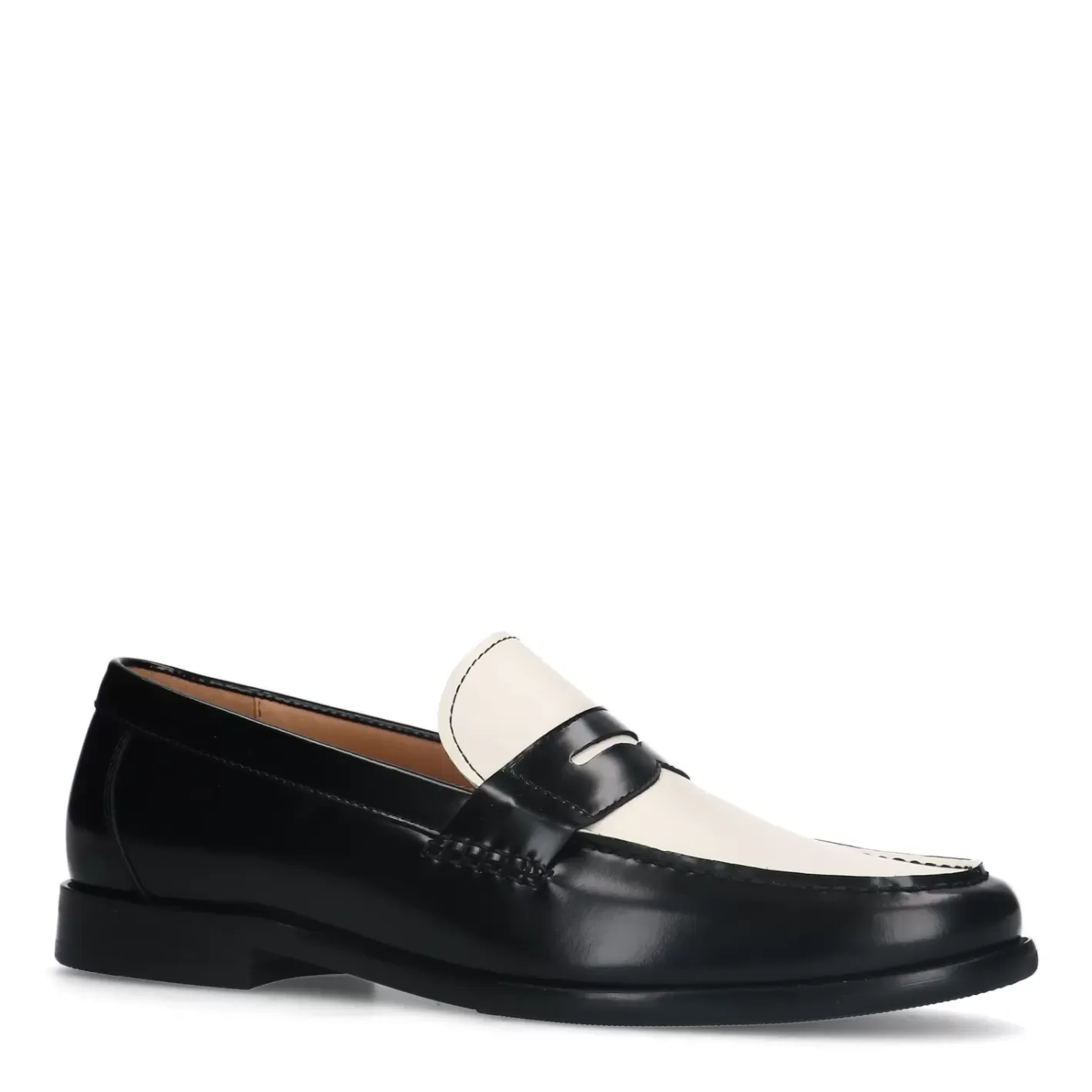 Penny Loafers En Cuir - Noir<Sacha Clearance