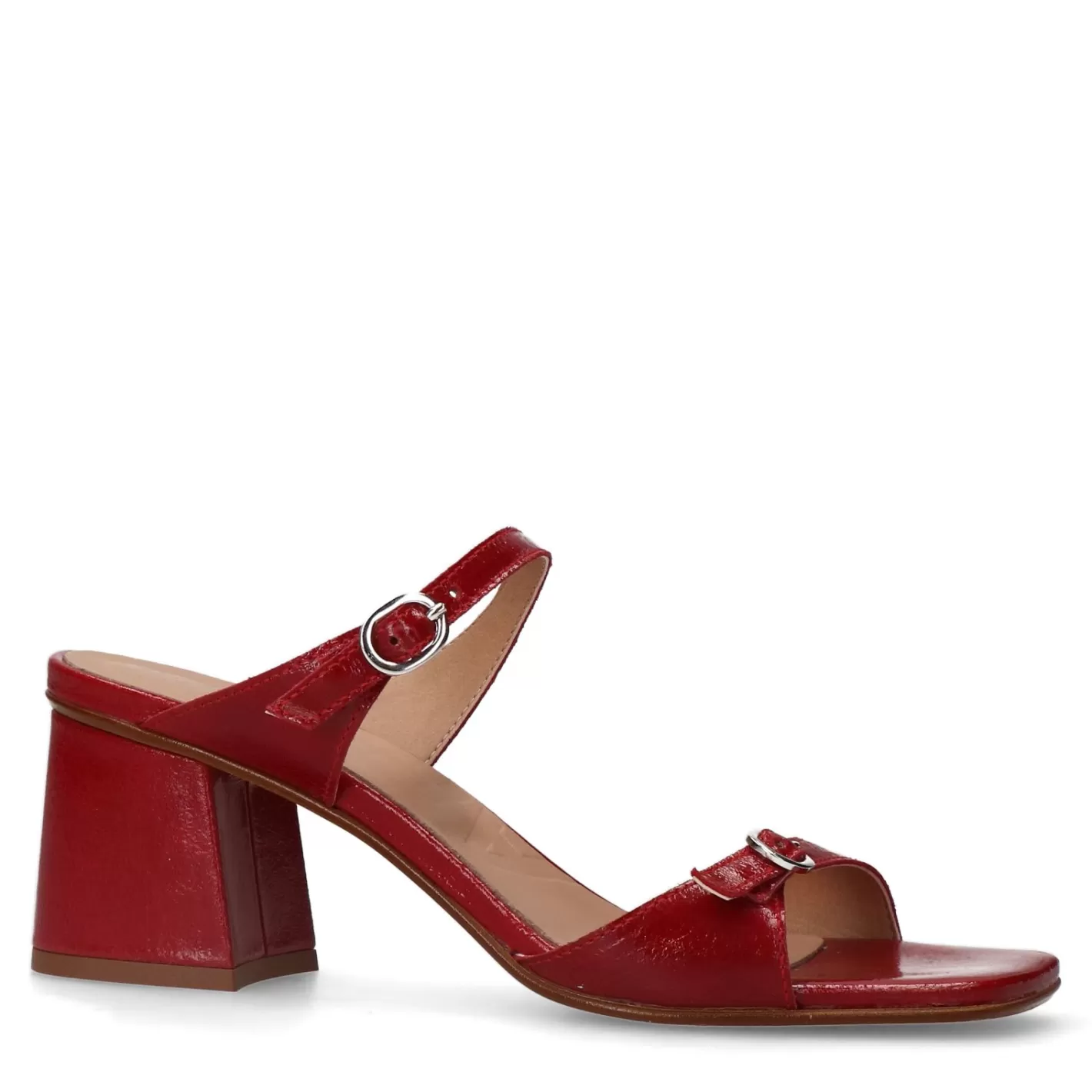 Pre-Commande Sandales Cuir A Talon - Rouge<Sacha New