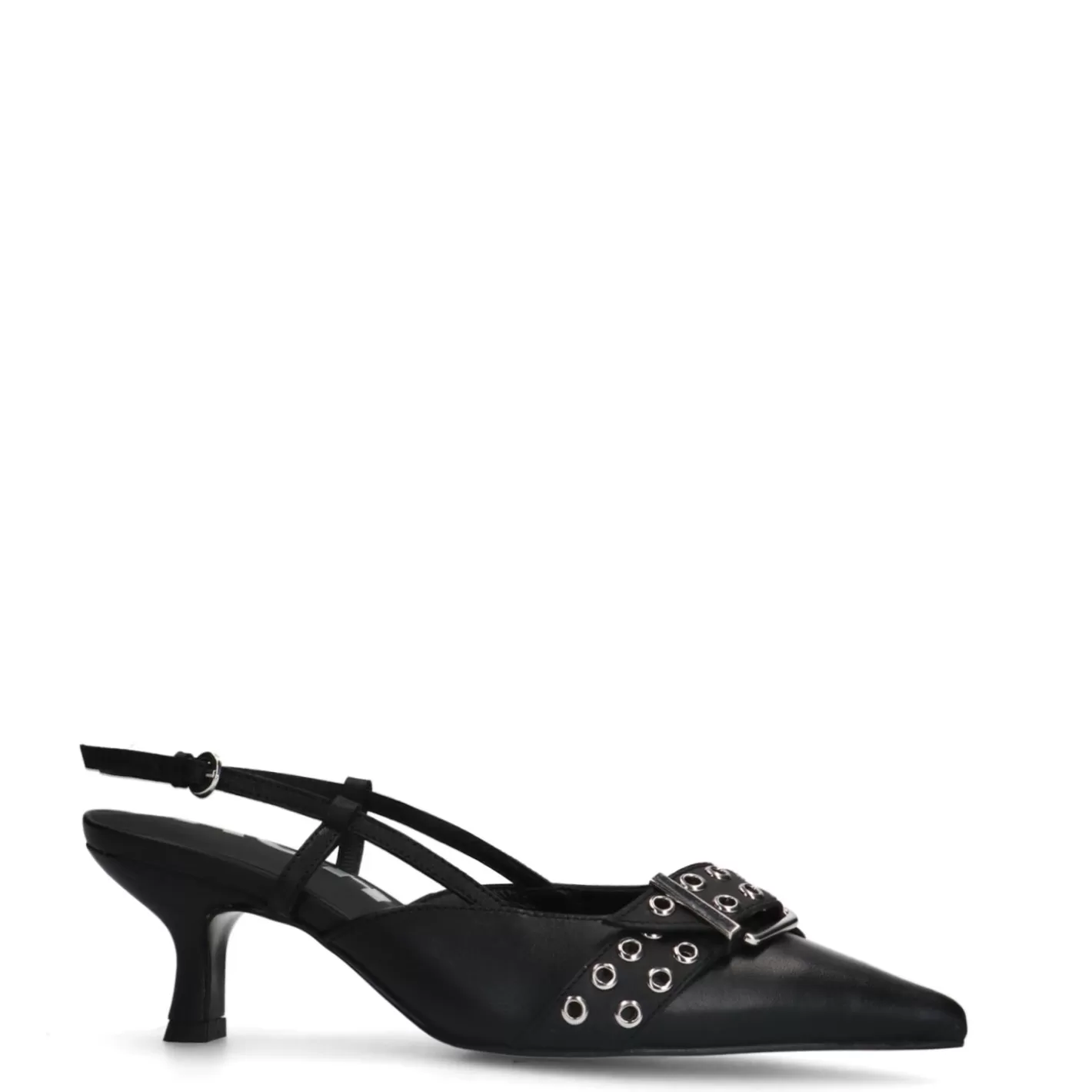 Pre-Commande Slingbacks A Boucle Avec Petit Talon - Noir<Sacha New